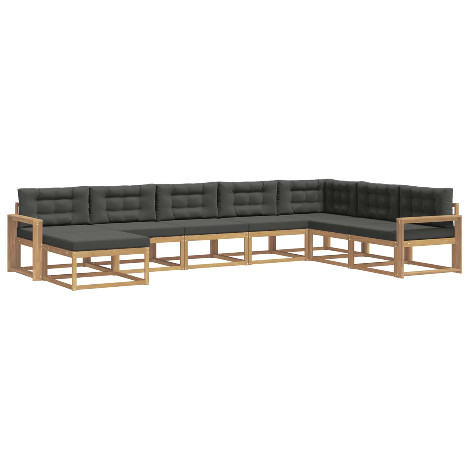 Buiten bankenset 8 pcs Wit en antracietkleurig – afbeelding 2