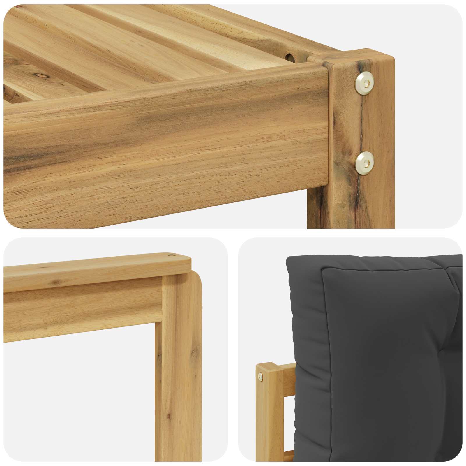 Buiten bankenset 9 pcs Wit en antracietkleurig – afbeelding 7