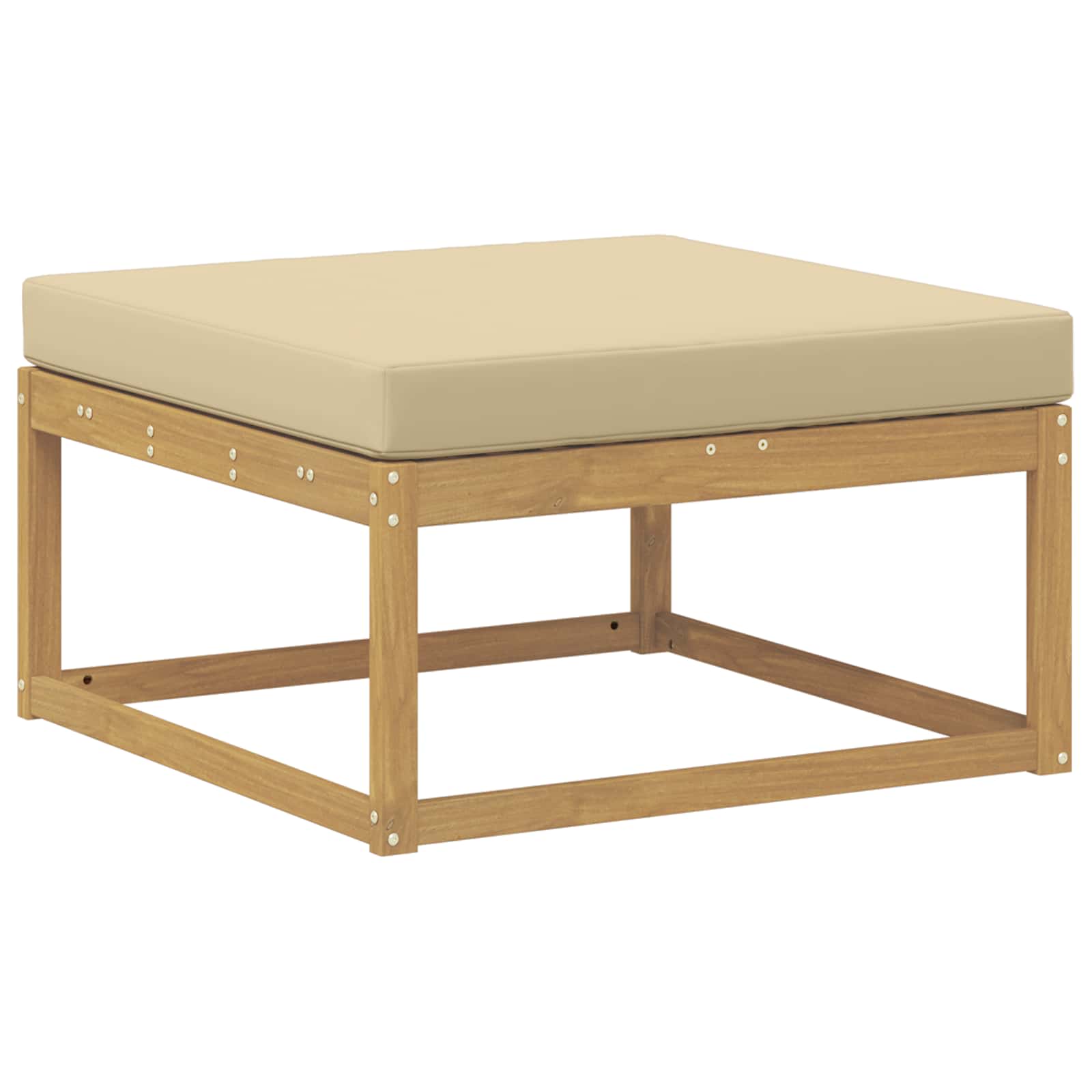 Buiten bankenset 9 pcs Wit en Beige – afbeelding 4