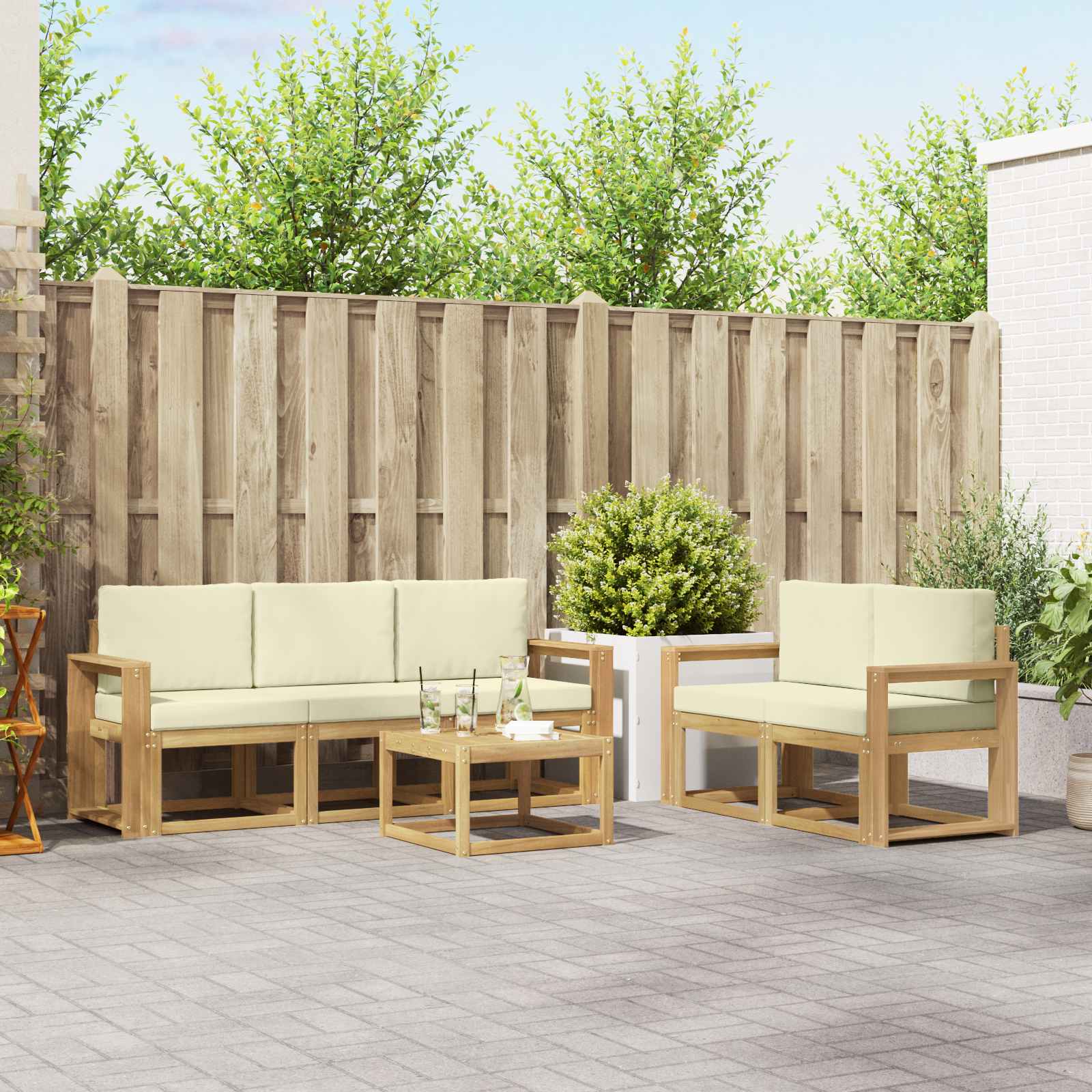 Buiten bankenset 6 pcs – afbeelding 1