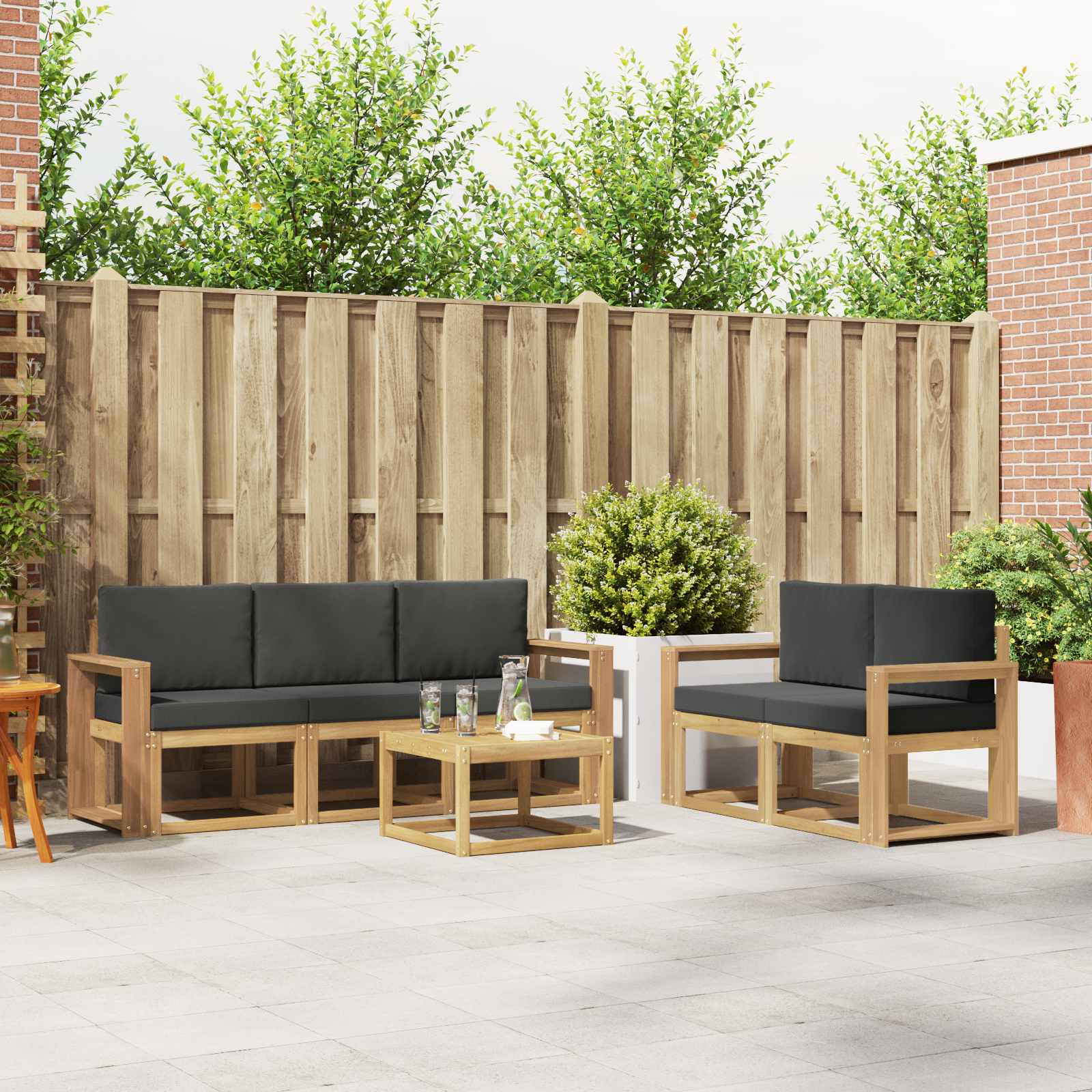 Buiten bankenset 6 pcs – afbeelding 1