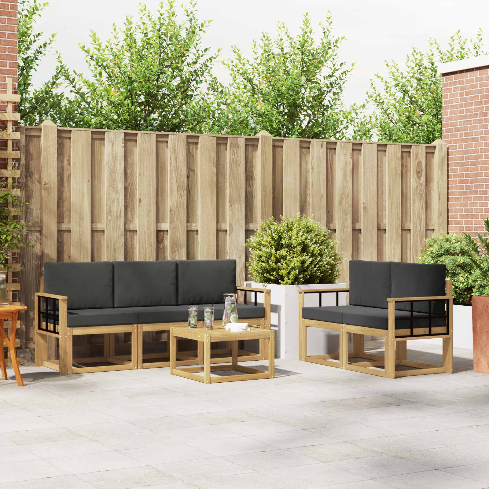 Buiten bankenset 6 pcs – afbeelding 1