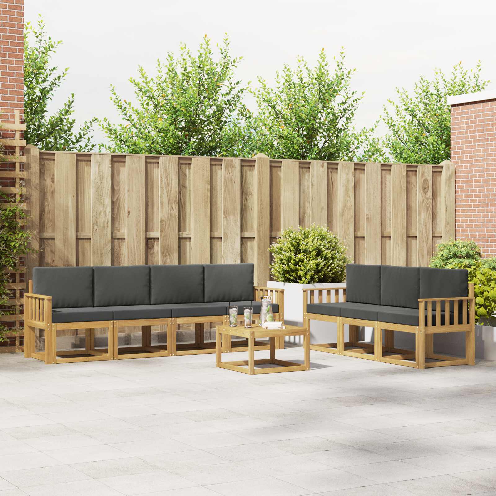 Buiten bankenset 7 pcs – afbeelding 1