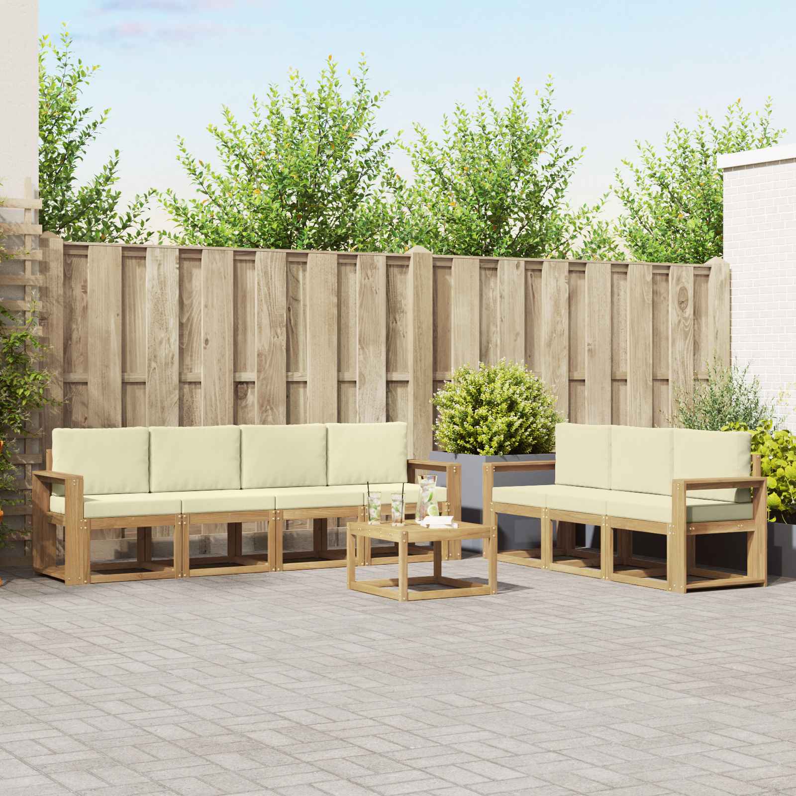 Buiten bankenset 7 pcs – afbeelding 1