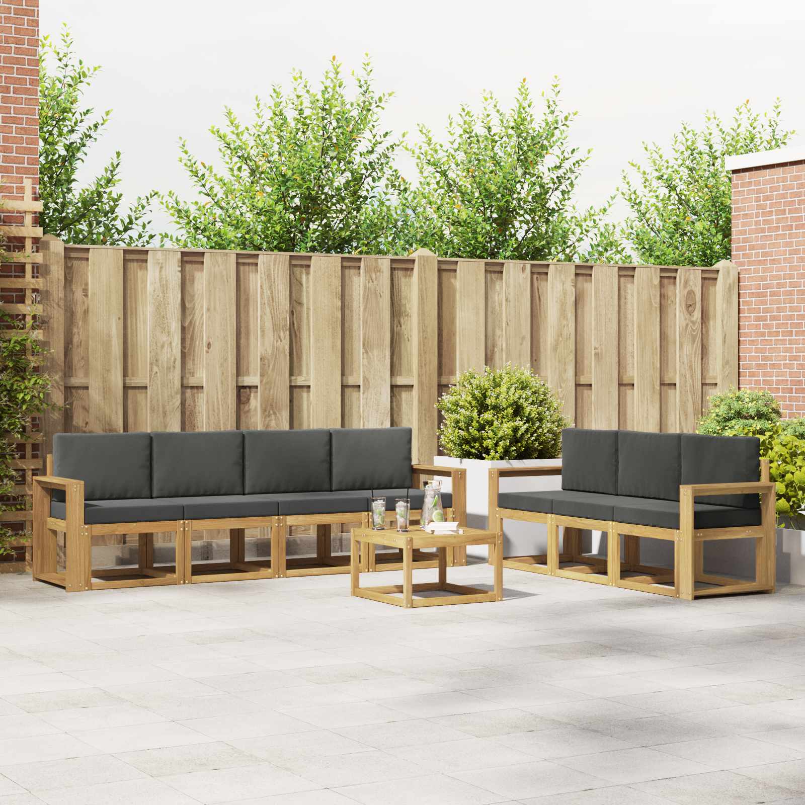 Buiten bankenset 7 pcs – afbeelding 1