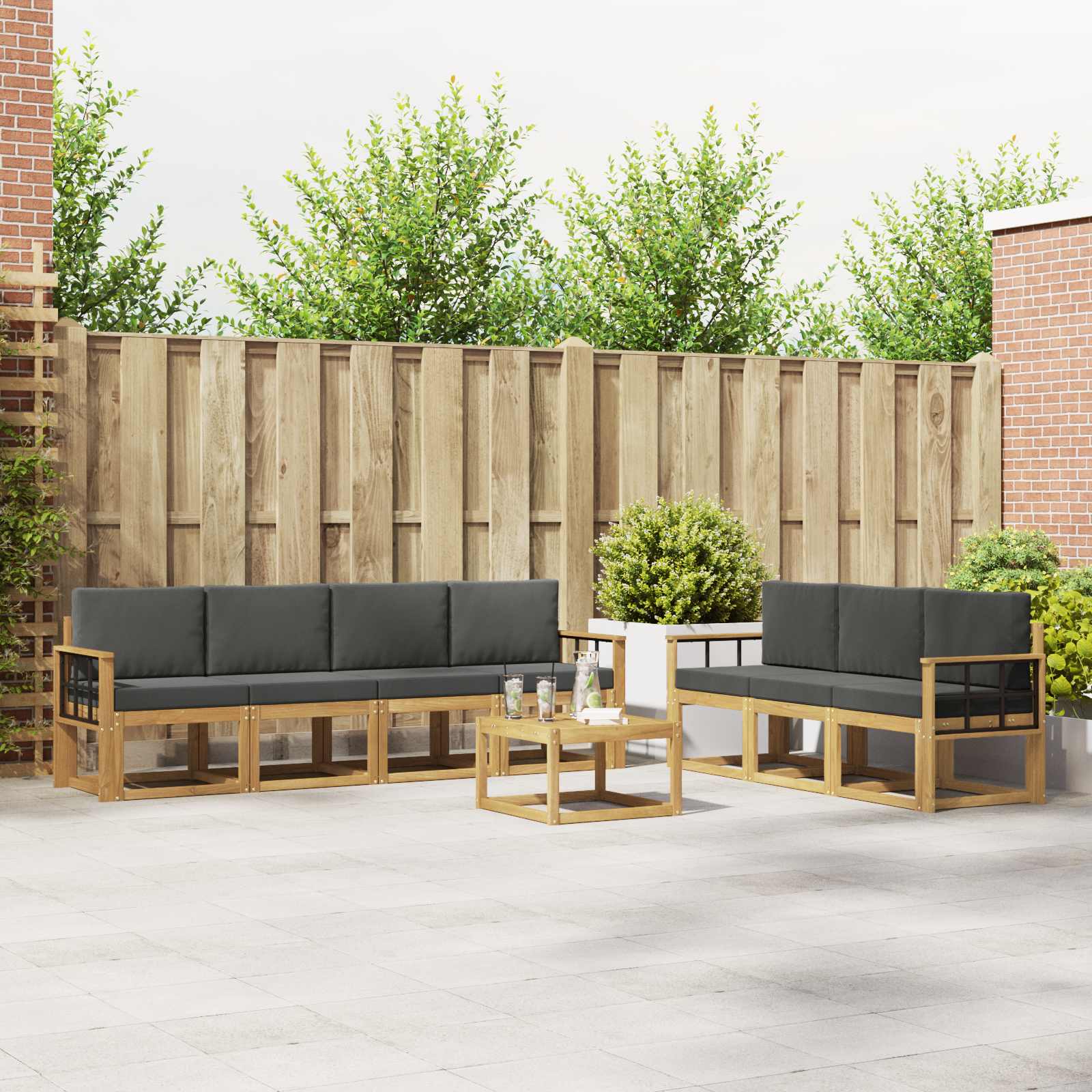 Buiten bankenset 7 pcs – afbeelding 1