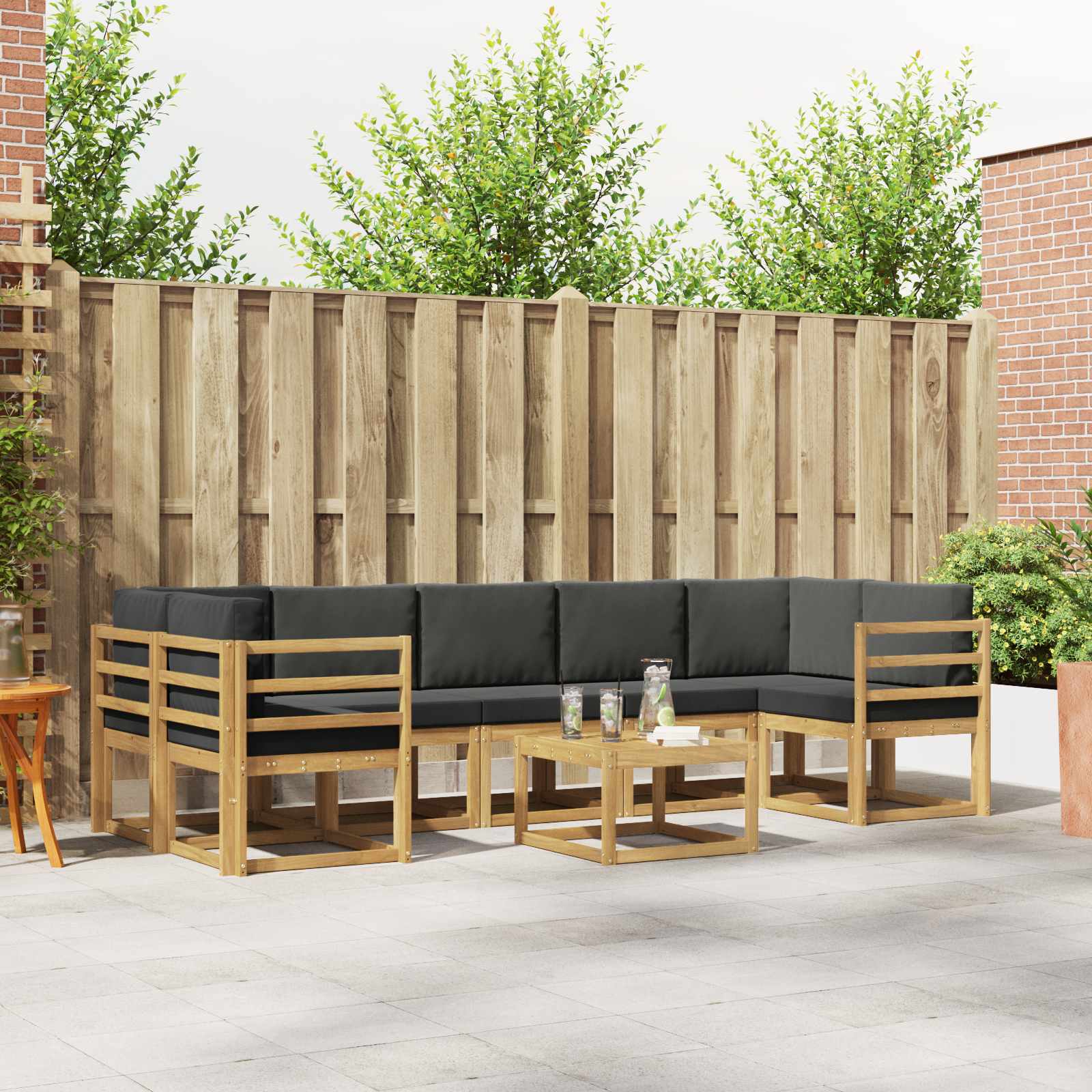 Buiten bankenset 6 pcs – afbeelding 1