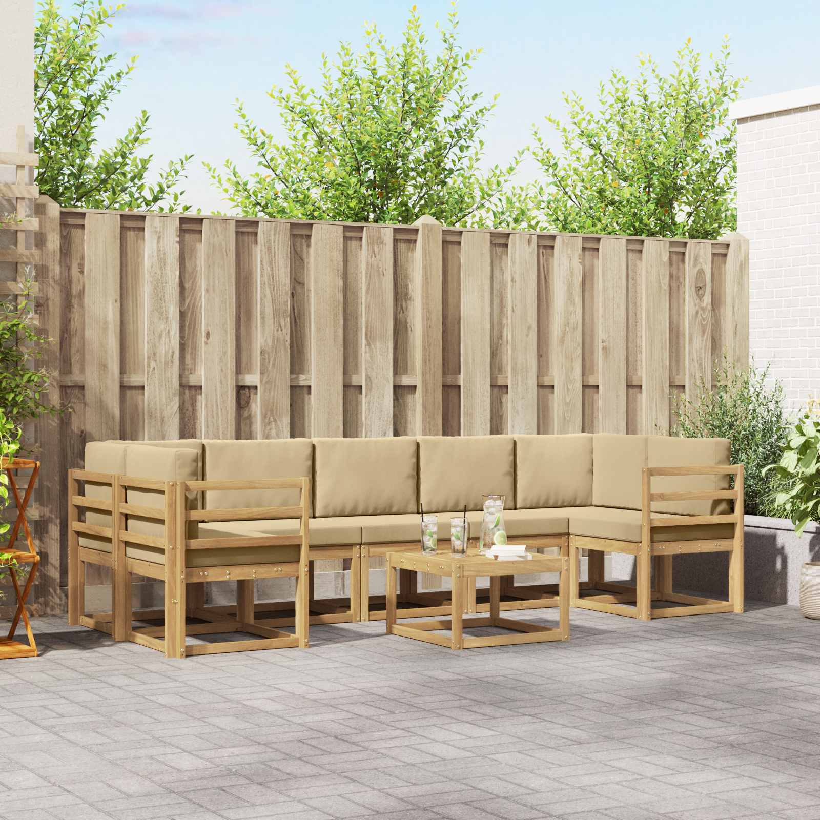 Buiten bankenset 6 pcs – afbeelding 1