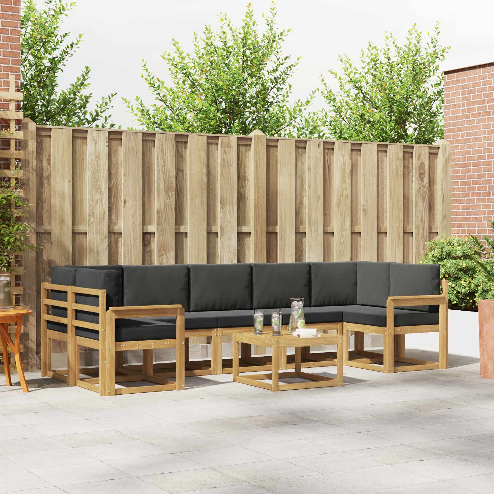 Buiten bankenset 6 pcs – afbeelding 1
