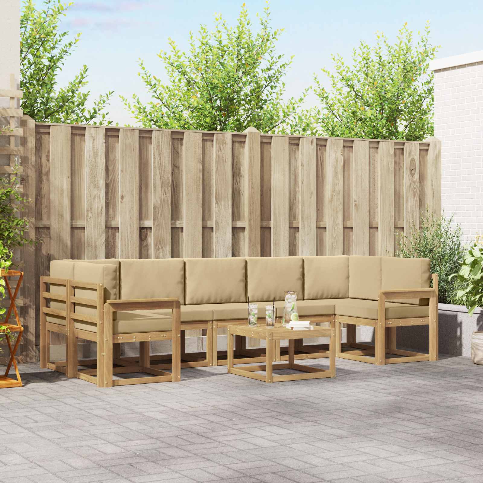Buiten bankenset 6 pcs – afbeelding 1