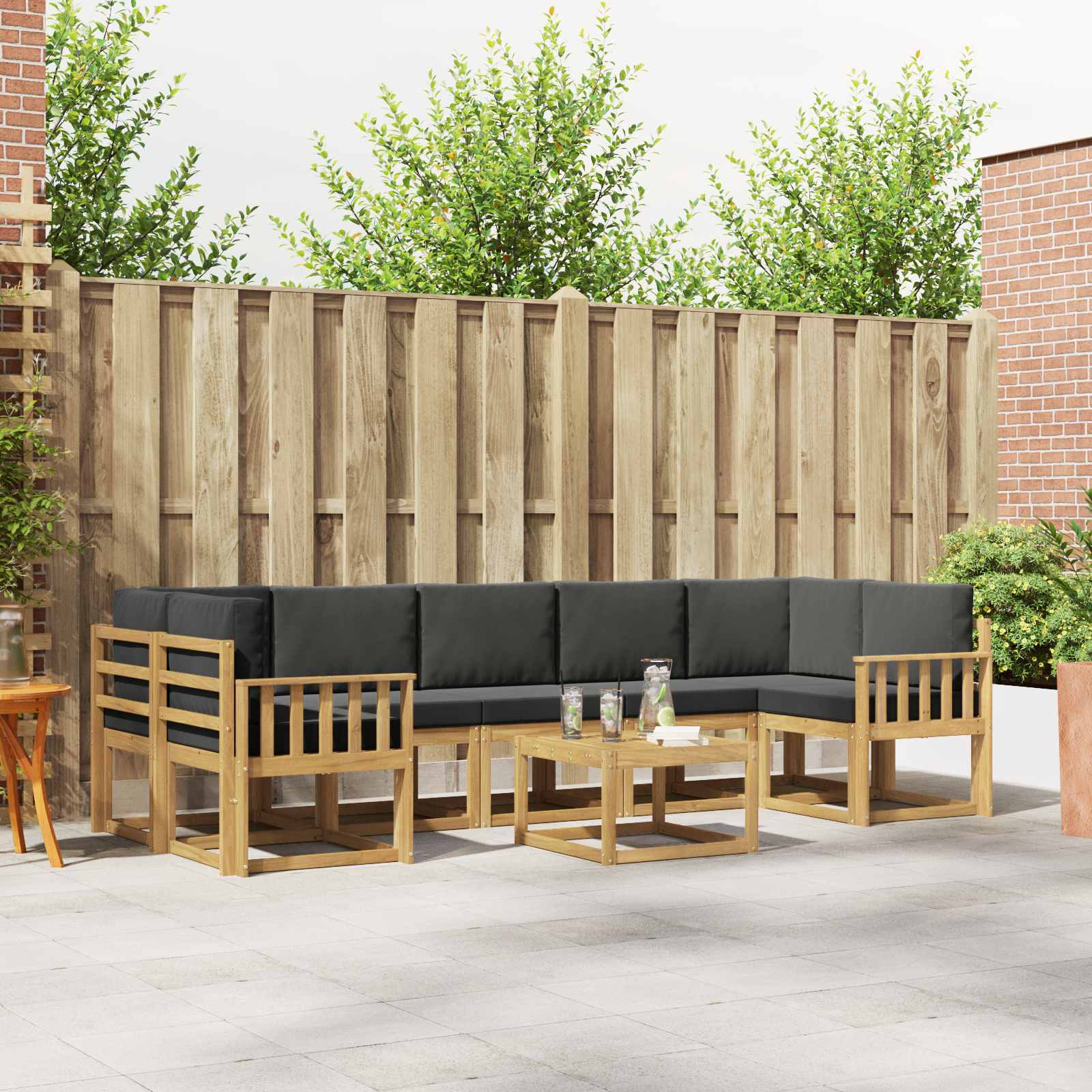 Buiten bankenset 6 pcs – afbeelding 1