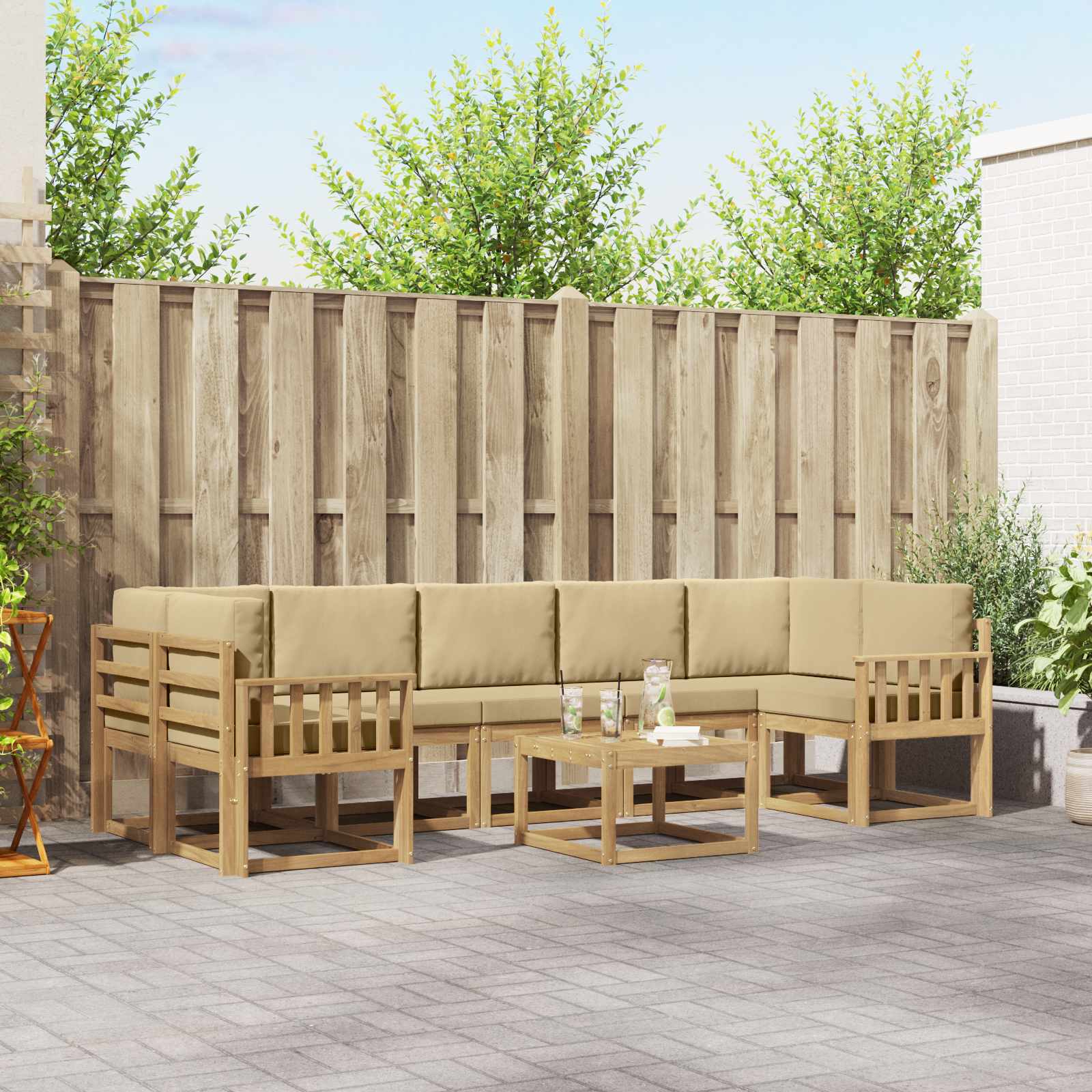 Buiten bankenset 6 pcs – afbeelding 1
