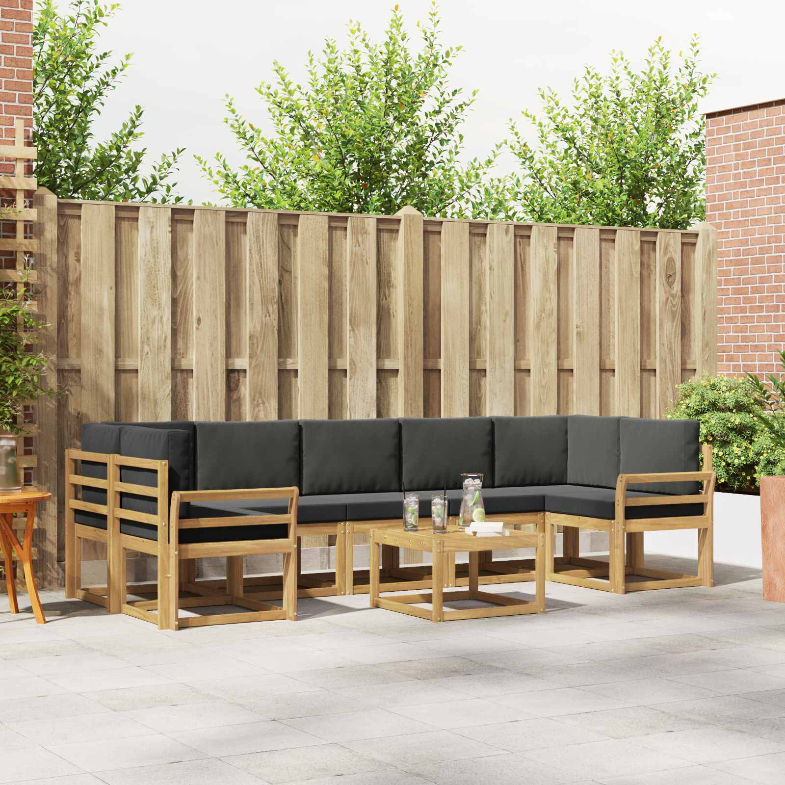 Buiten bankenset 6 pcs – afbeelding 1