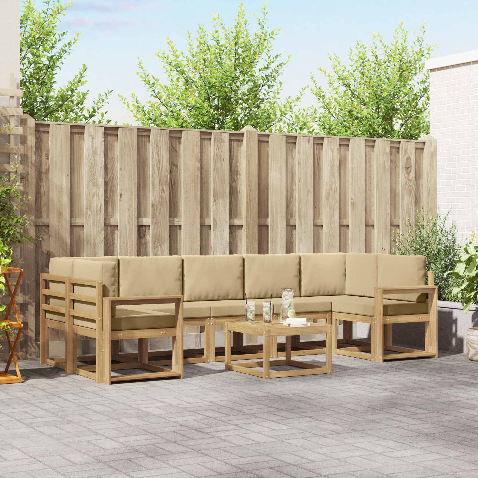 Buiten bankenset 6 pcs – afbeelding 1
