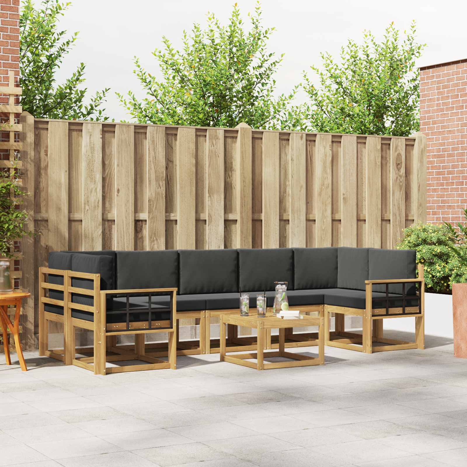 Buiten bankenset 6 pcs – afbeelding 1