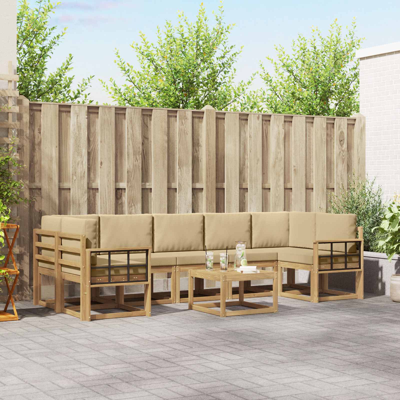 Buiten bankenset 6 pcs – afbeelding 1