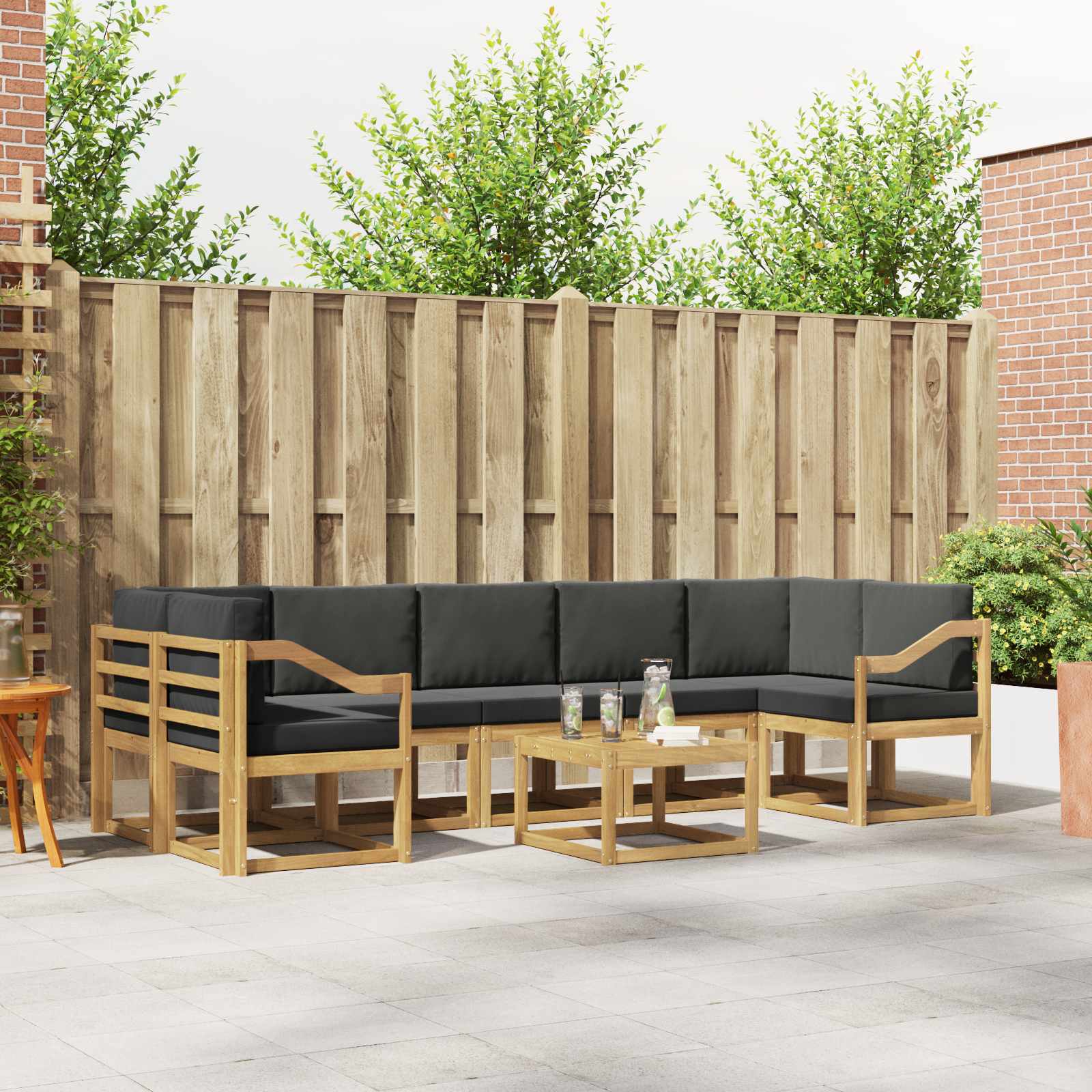 Buiten bankenset 6 pcs – afbeelding 1