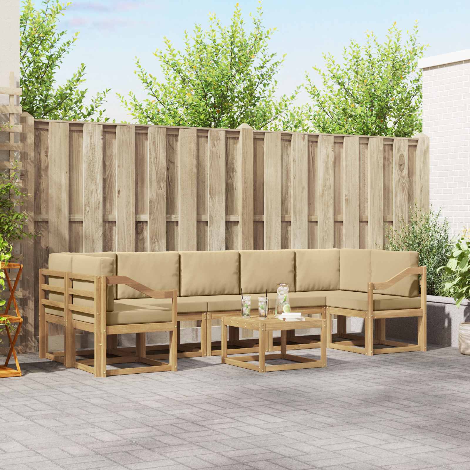 Buiten bankenset 6 pcs – afbeelding 1
