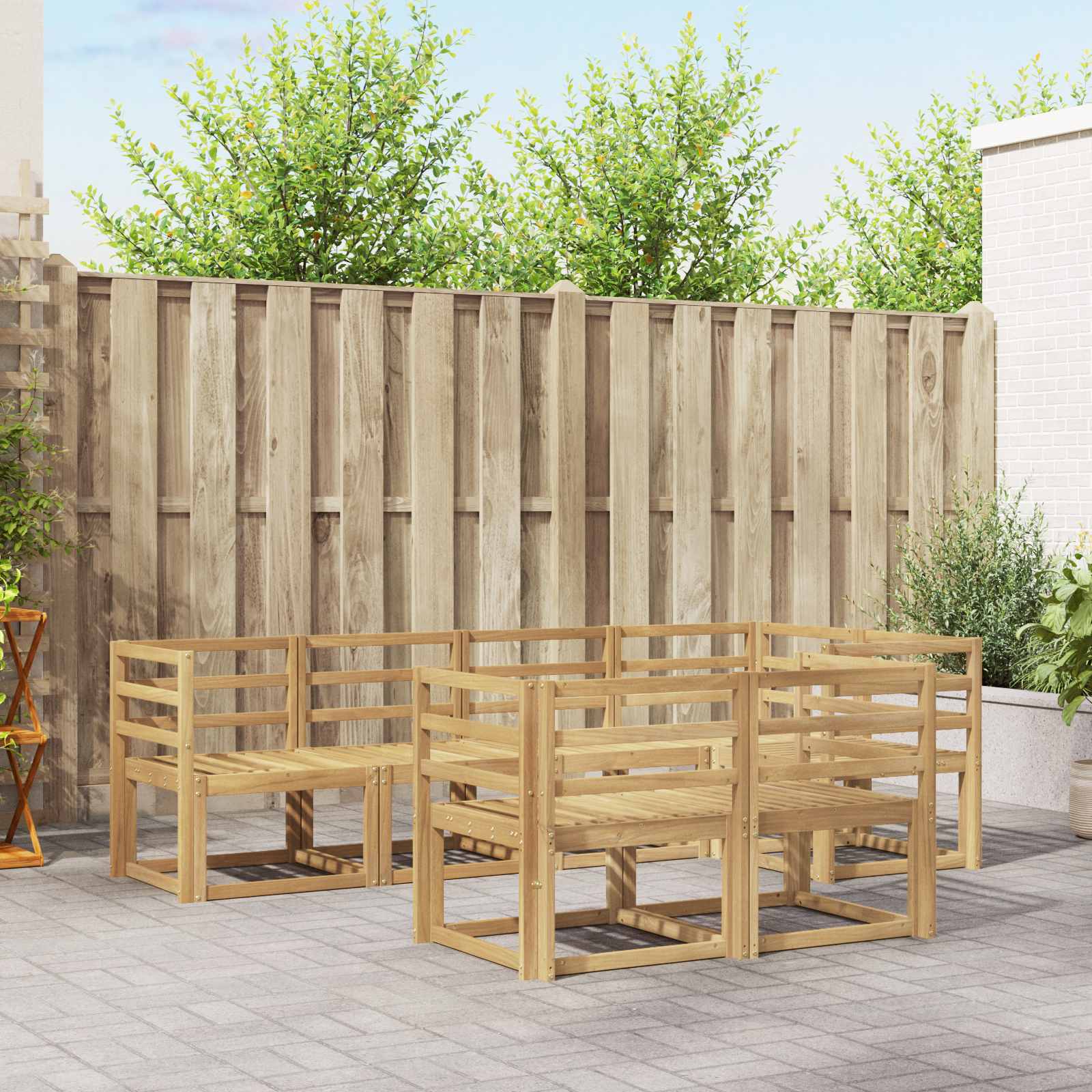 Buiten bankenset 7 pcs – afbeelding 1