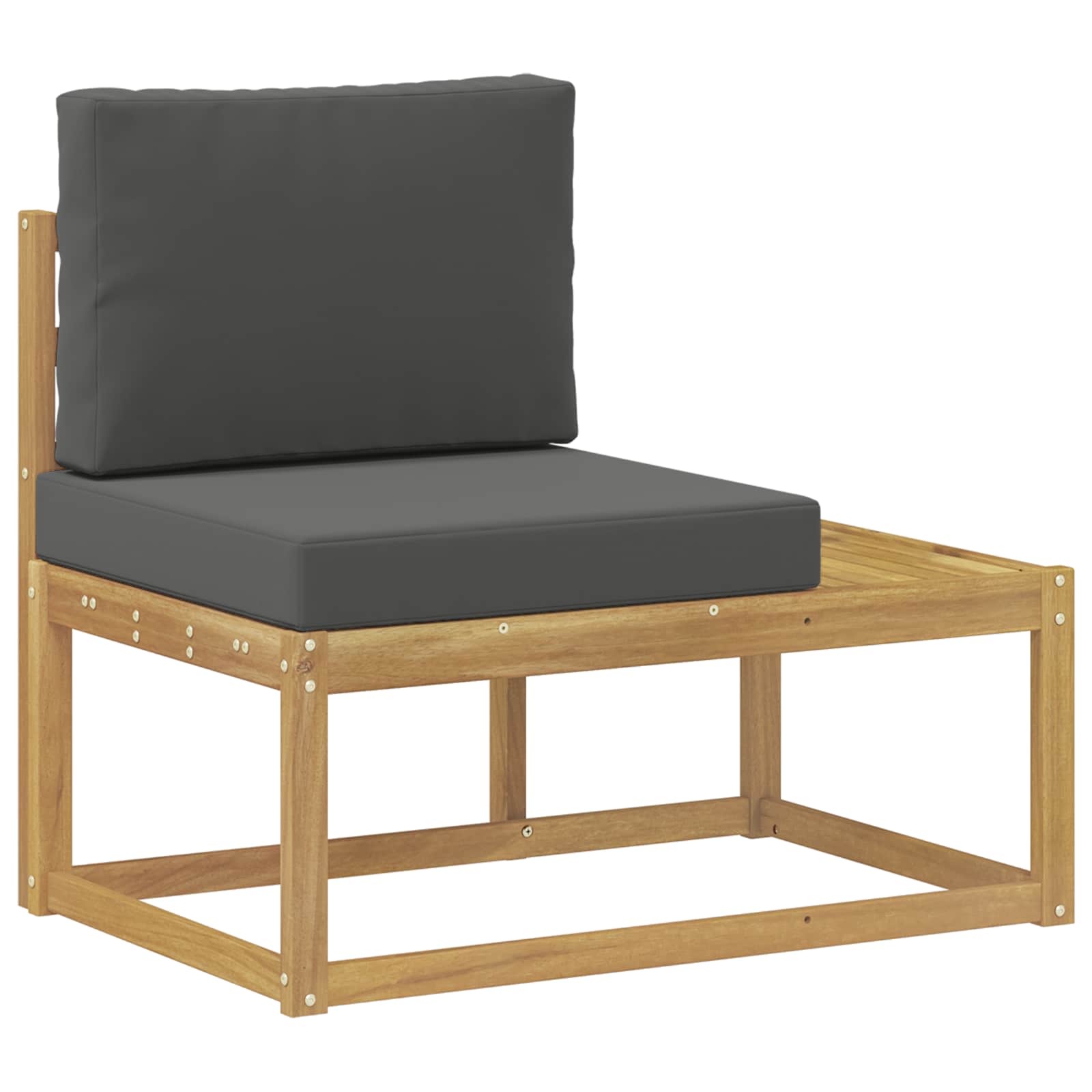 Buiten bankenset 3 Stuk Wit en antracietkleurig Polyester – afbeelding 5