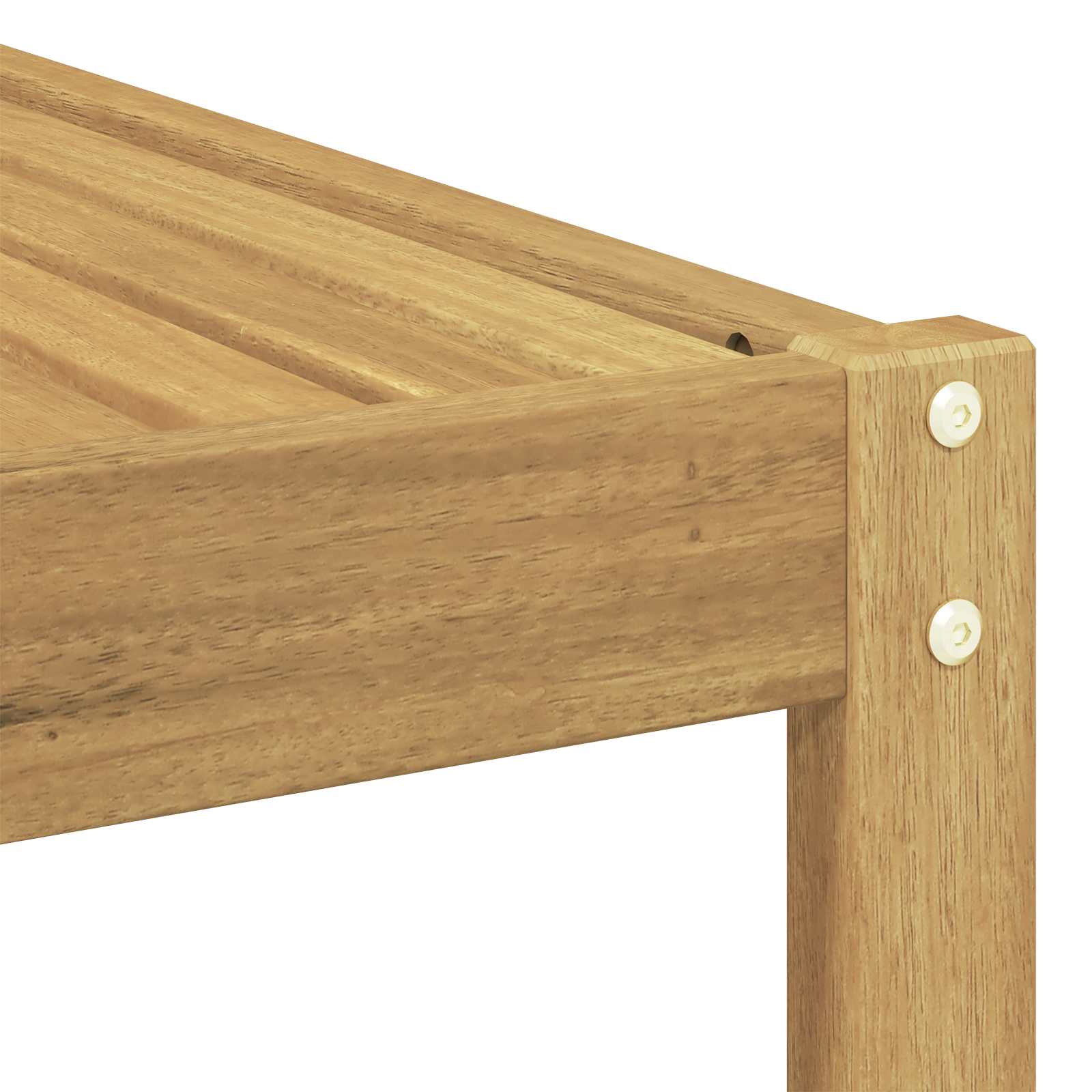 Buiten bankenset 4 Stuk Wit en Beige Polyester – afbeelding 8