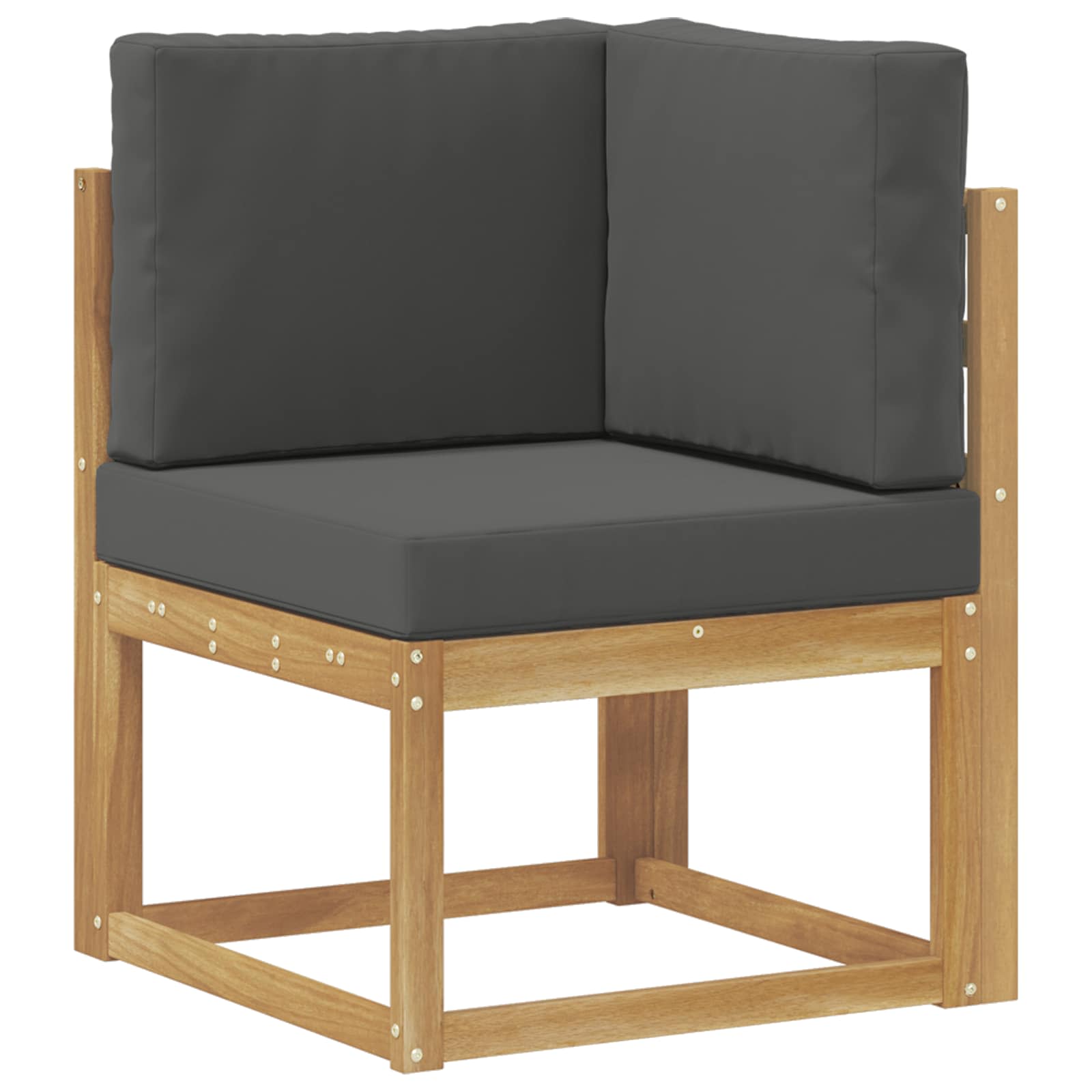 Buiten bankenset met kussen 9 pcs Wit en antracietkleurig – afbeelding 4