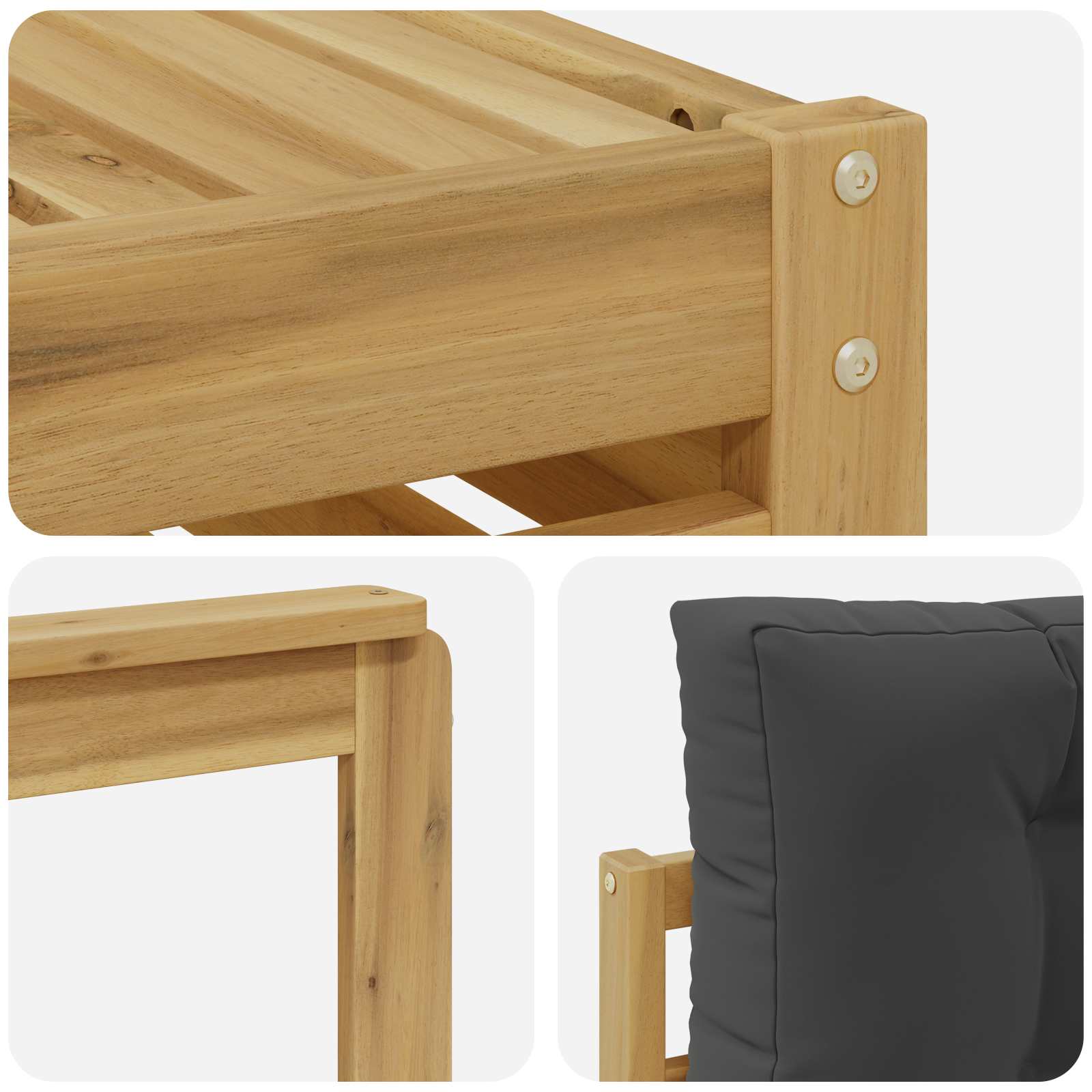 Buiten bankenset 8 pcs Wit en antracietkleurig – afbeelding 6