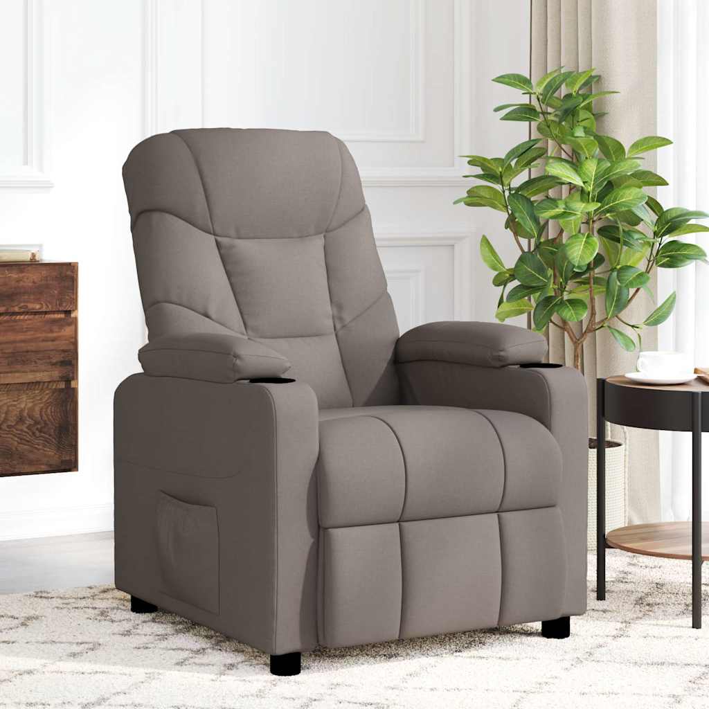Massagestoel stof taupe