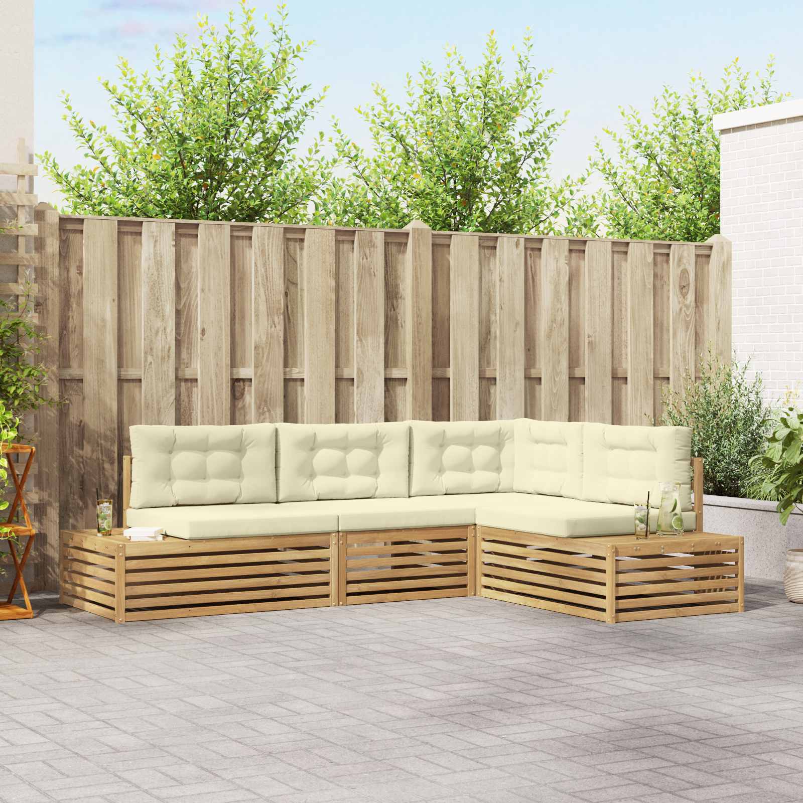 Sofa-Sets 5 Stuk 277,5 x 198,5 x 73 cm – afbeelding 1