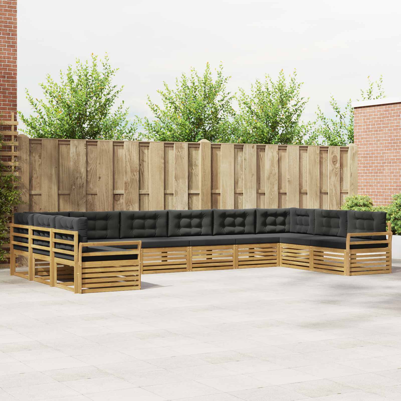 Sofa-Sets Massief Acaciahout – afbeelding 1