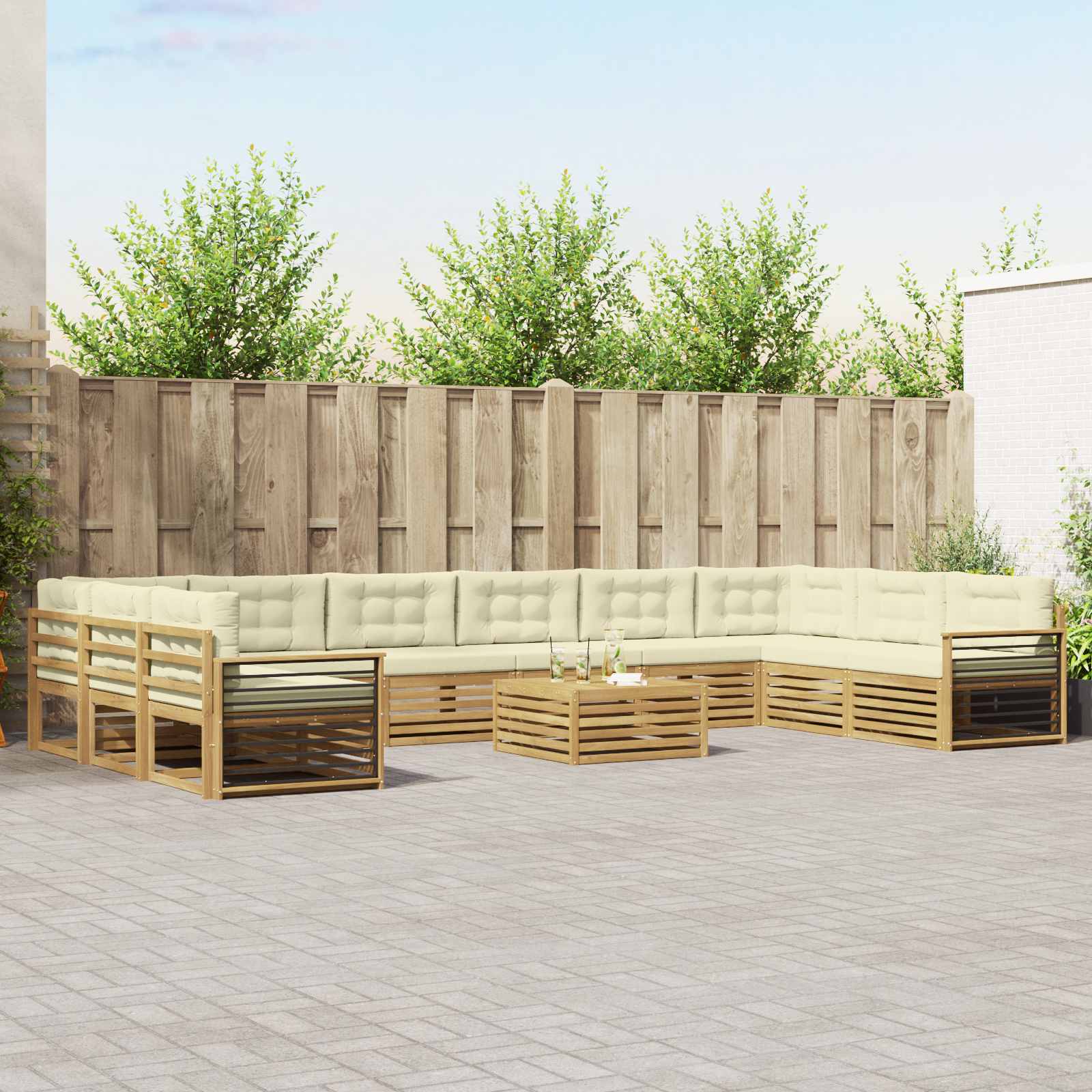 Sofa-Sets Massief Acaciahout