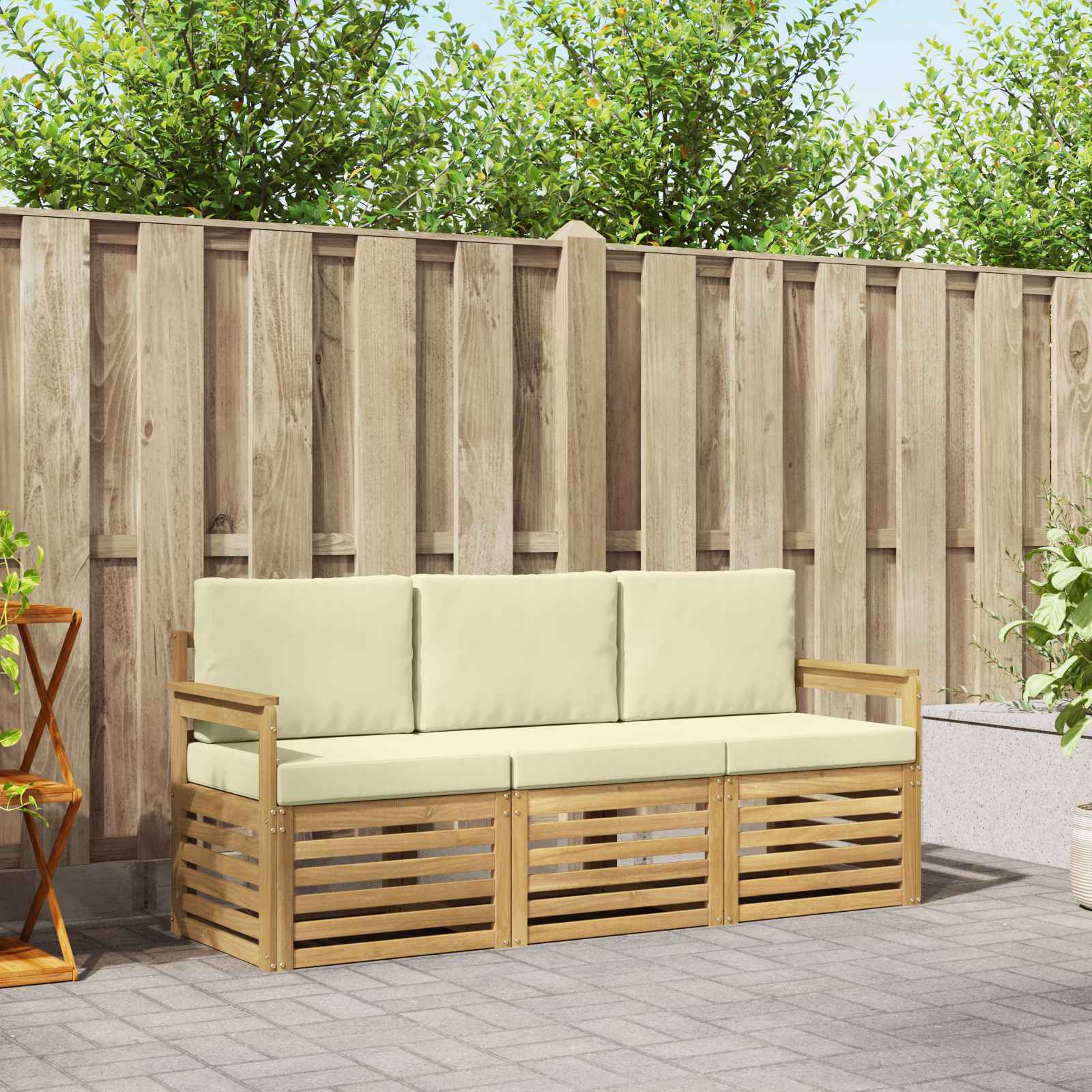 Sofa-Sets Massief Acaciahout – afbeelding 1