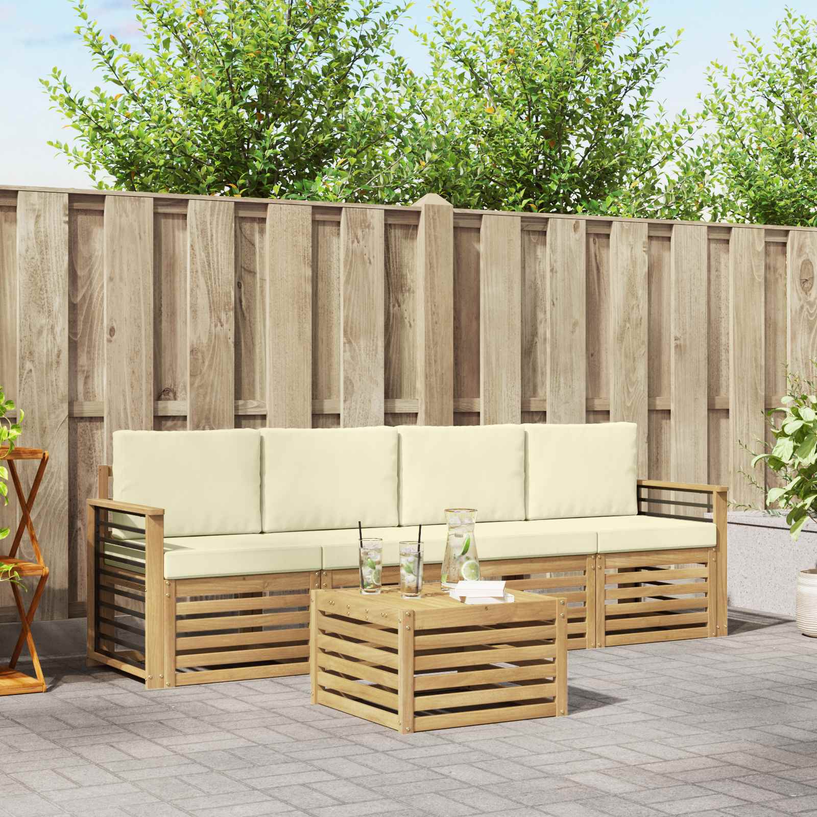 Sofa-Sets Massief Acaciahout