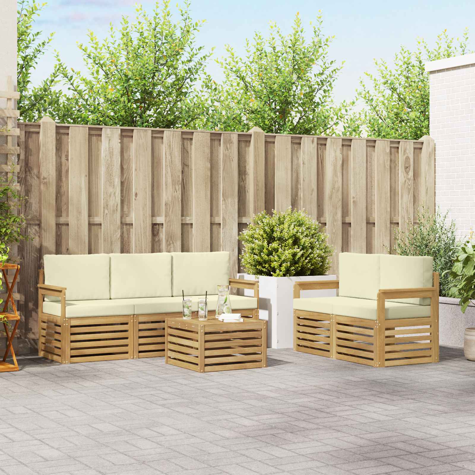 Sofa-Sets Massief Acaciahout