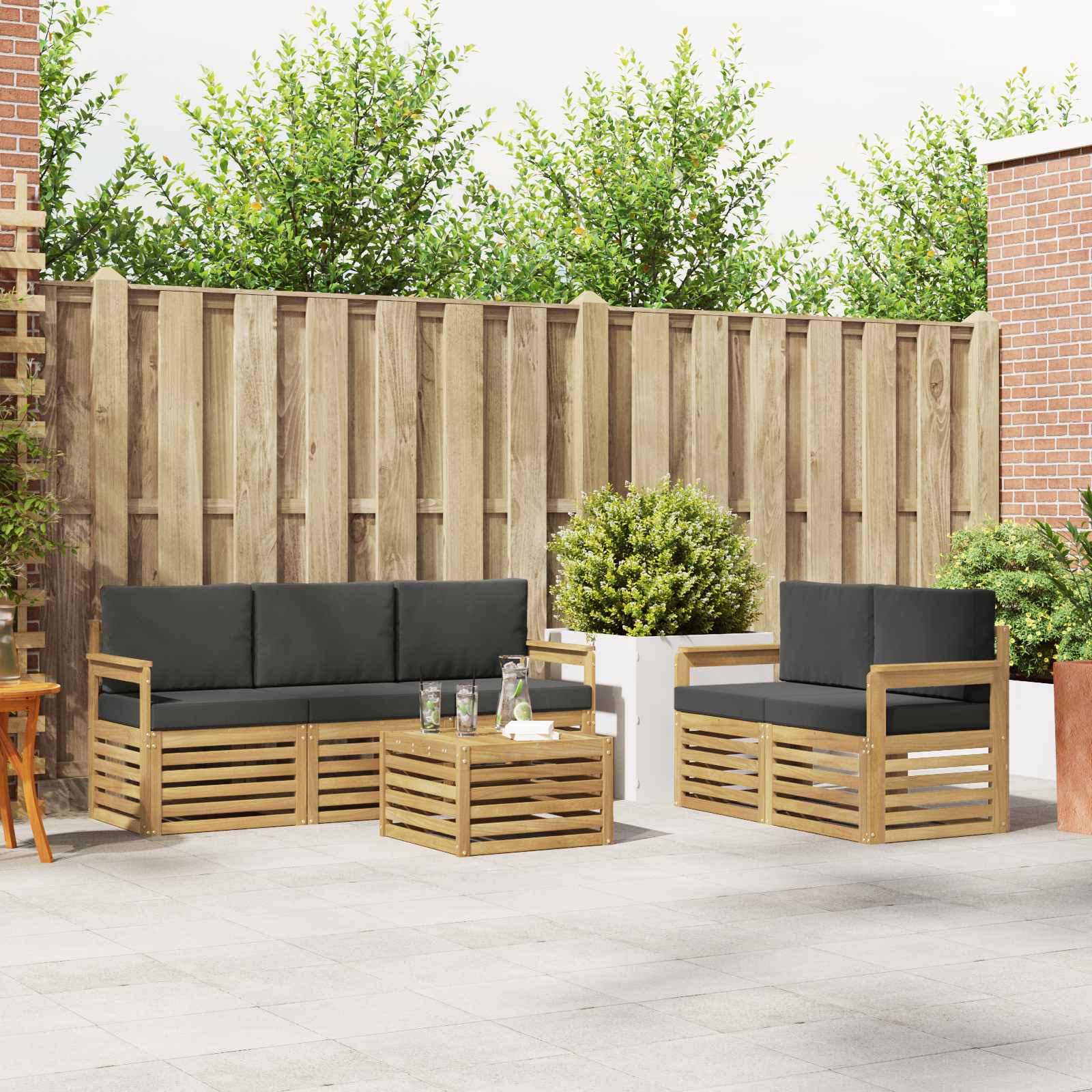 Sofa-Sets Massief Acaciahout