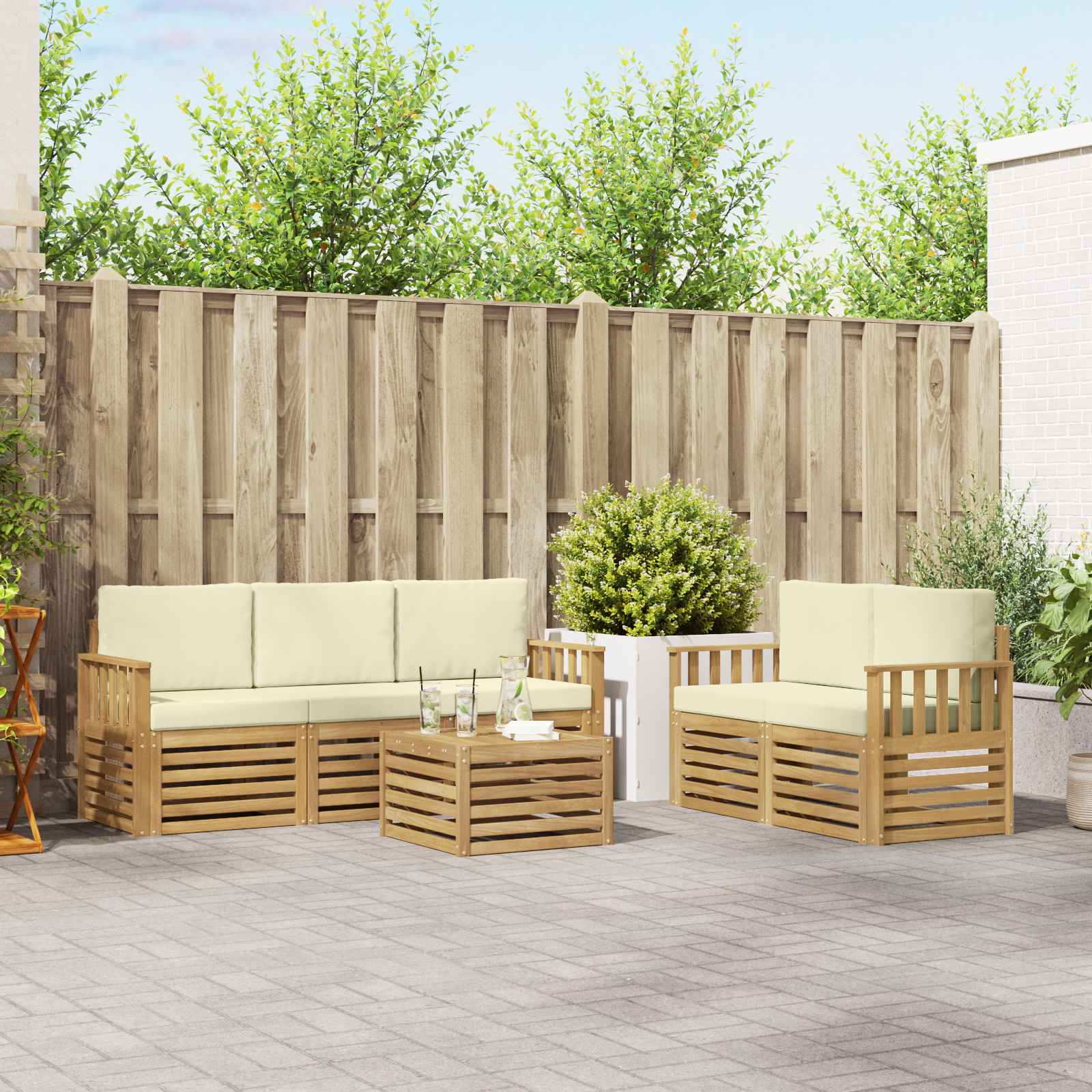 Sofa-Sets Massief Acaciahout