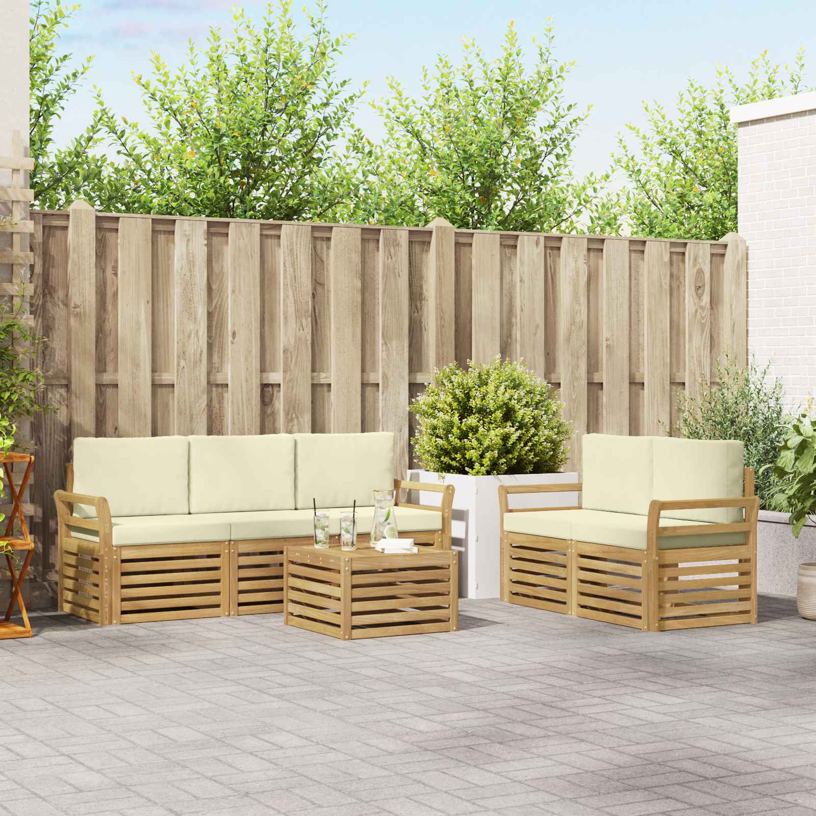 Sofa-Sets Massief Acaciahout