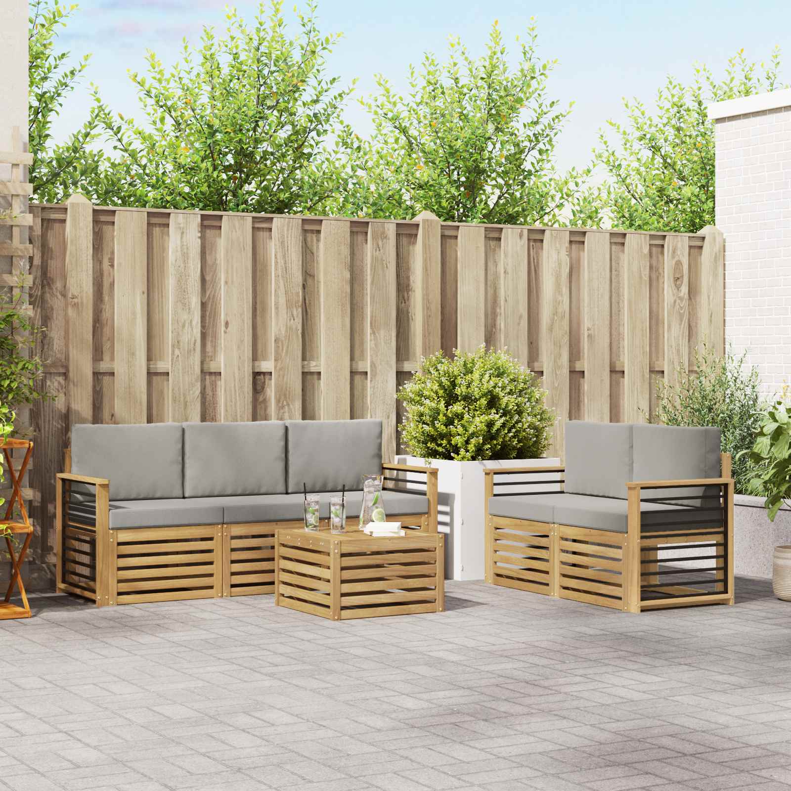 Sofa-Sets Massief Acaciahout