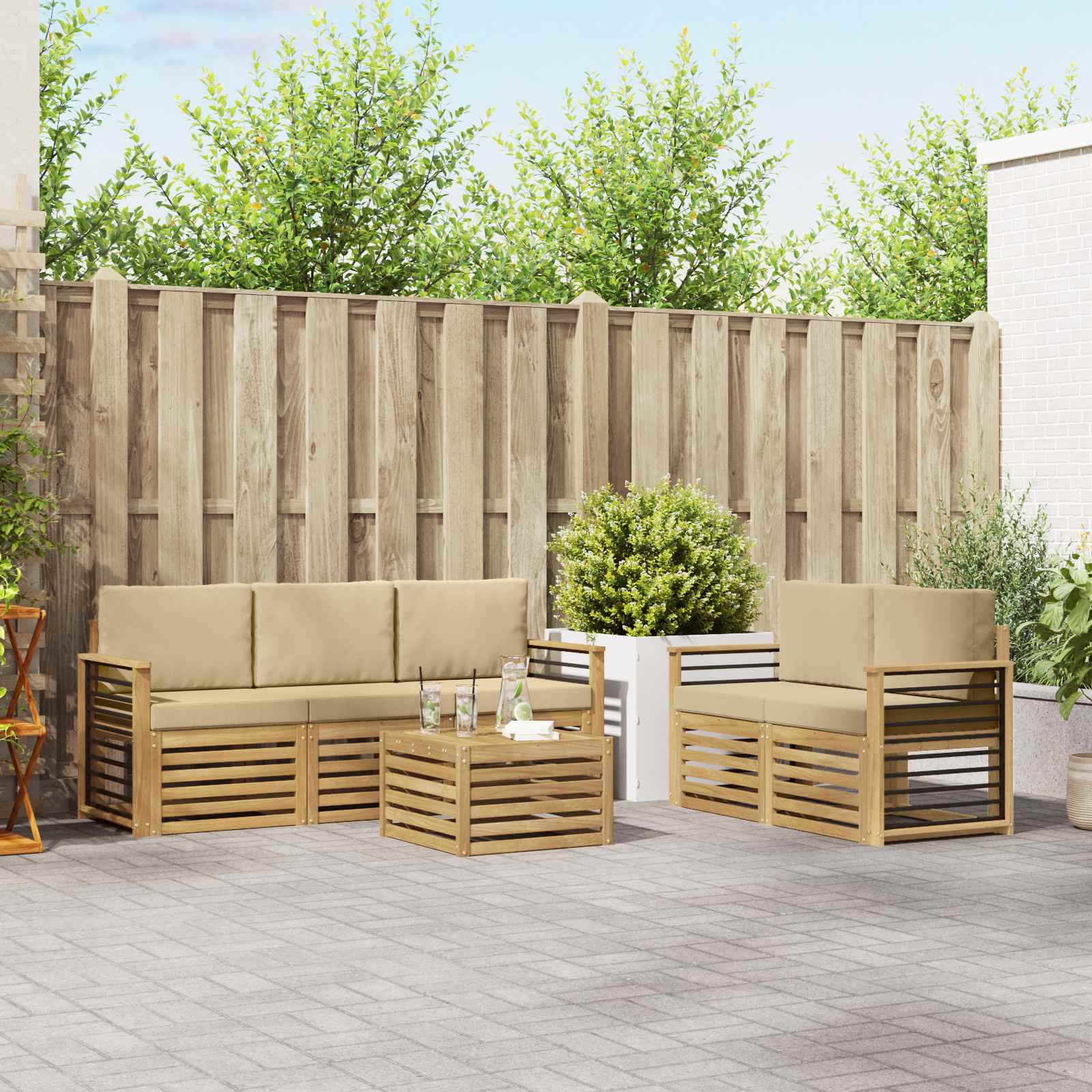 Sofa-Sets Massief Acaciahout