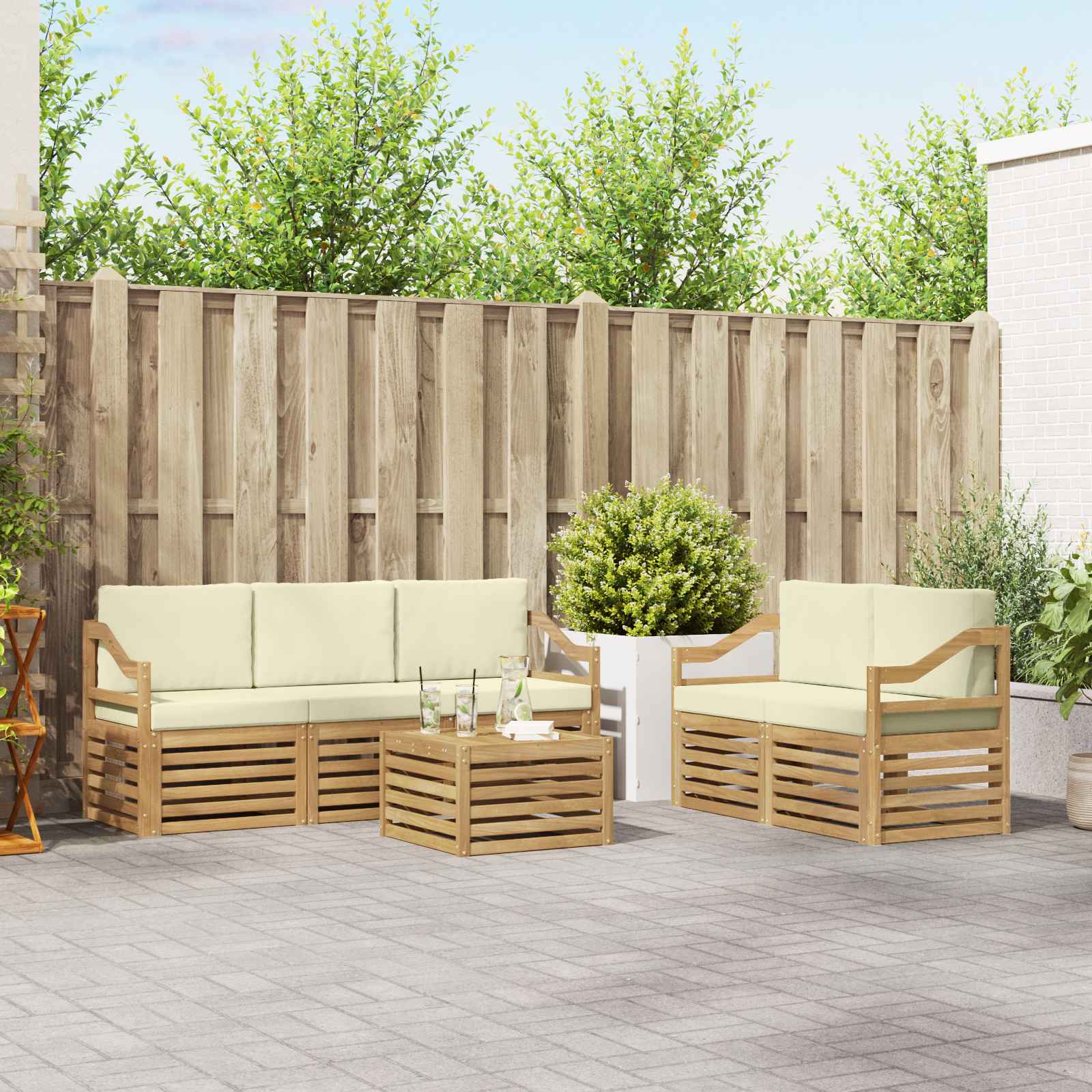 Sofa-Sets Massief Acaciahout