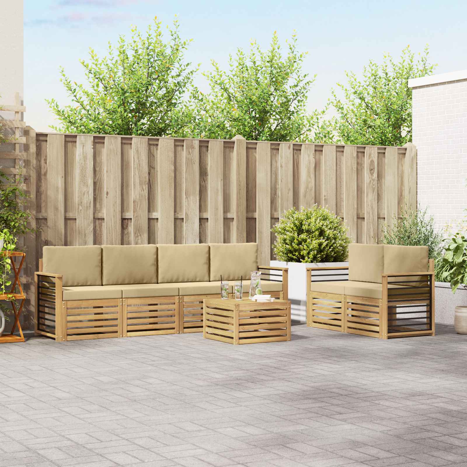 Sofa-Sets Massief Acaciahout