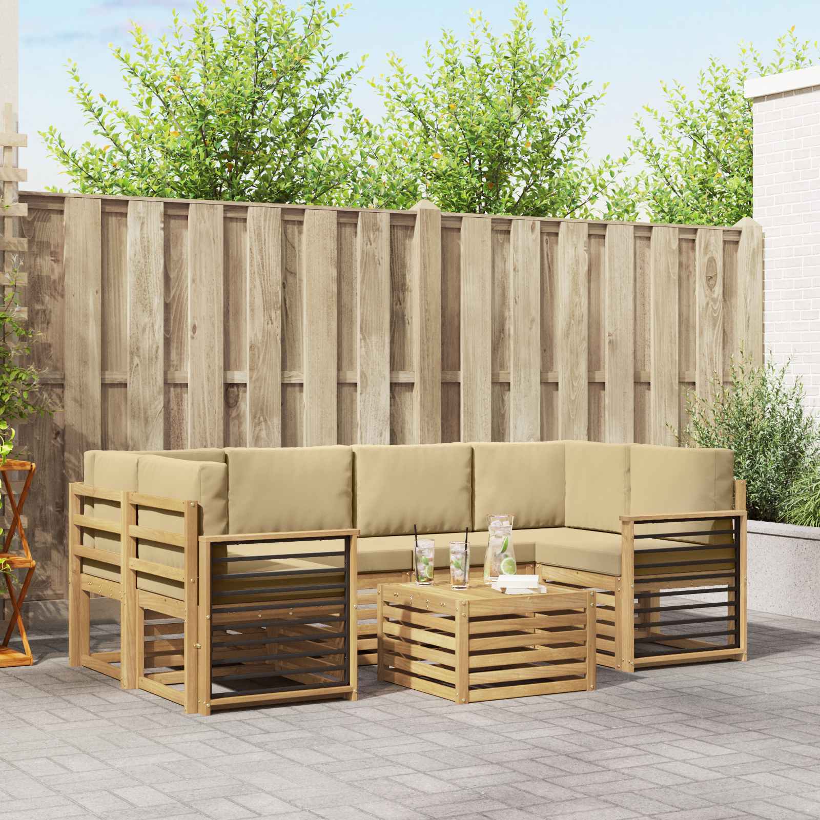 Sofa-Sets Massief Acaciahout