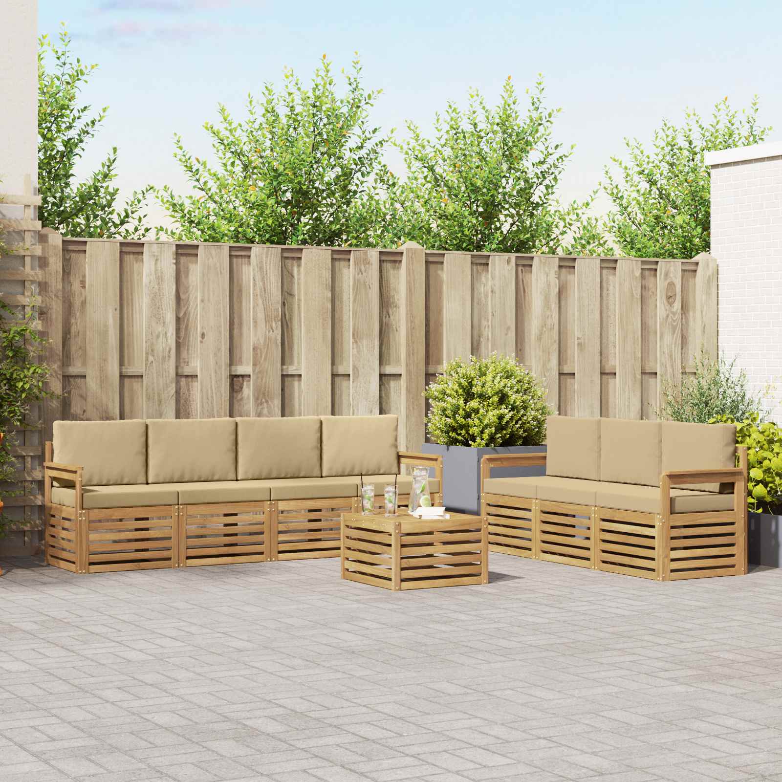 Sofa-Sets Massief Acaciahout