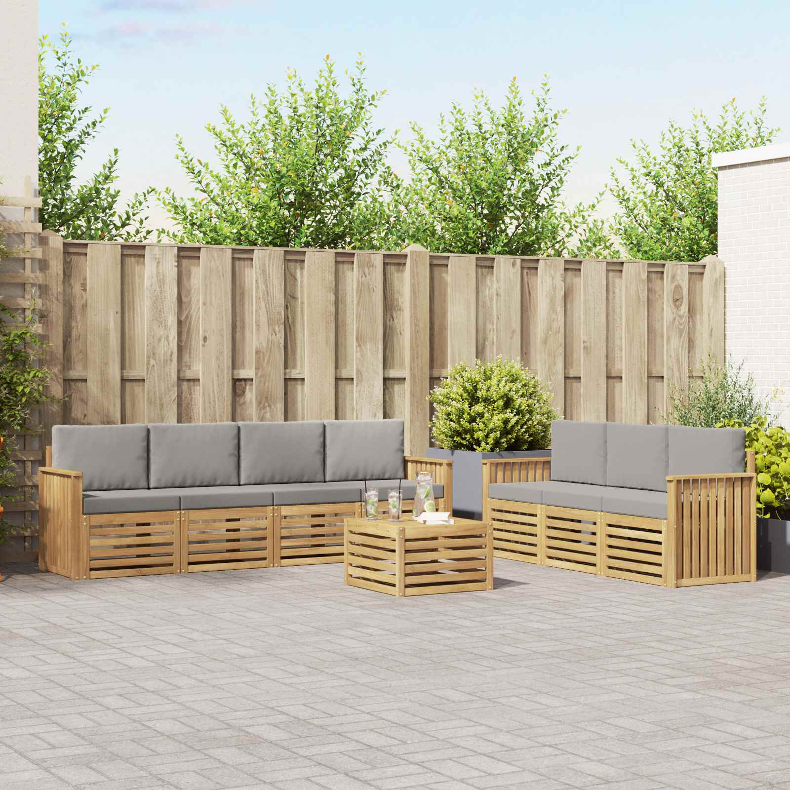Sofa-Sets Massief Acaciahout