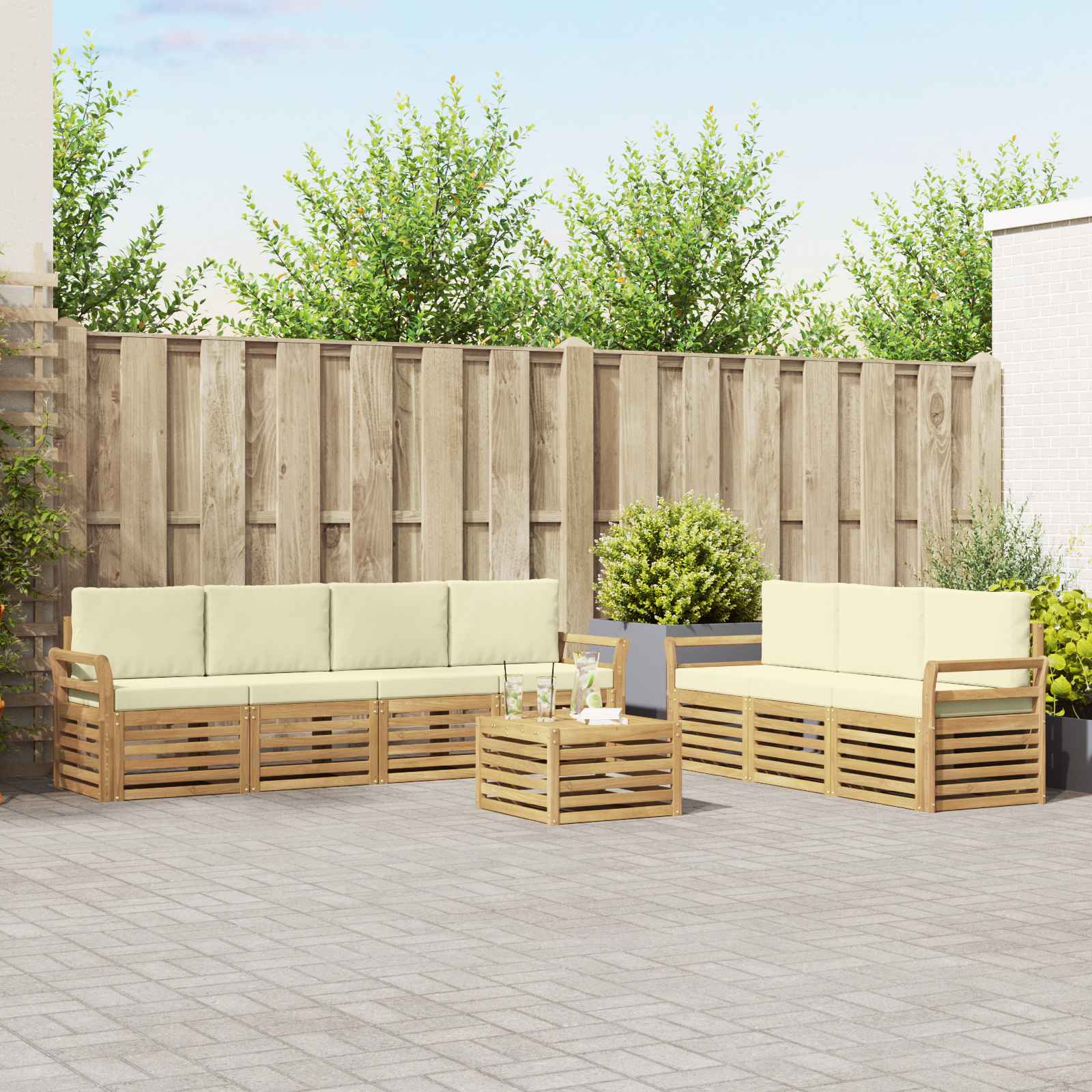 Sofa-Sets Massief Acaciahout