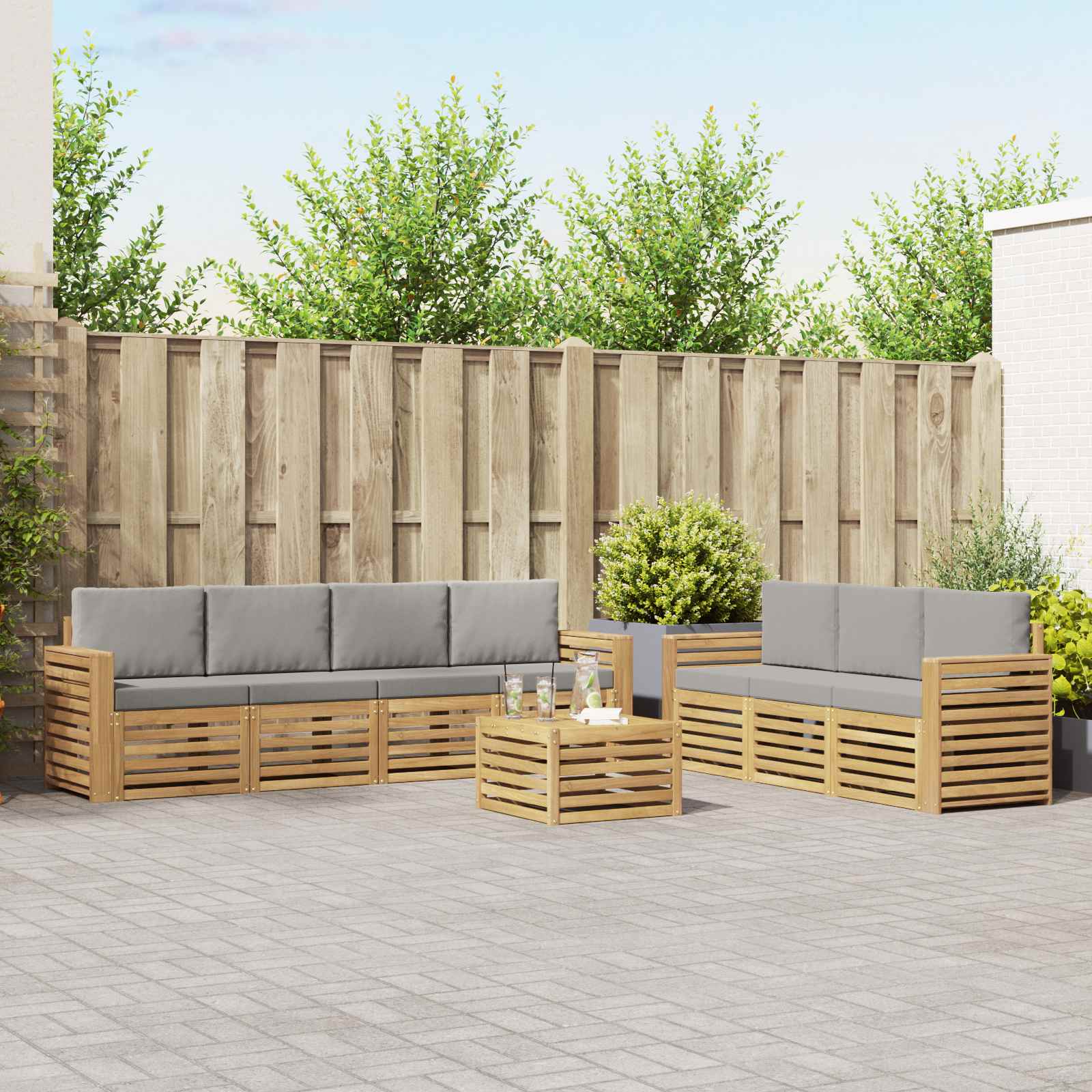Sofa-Sets Massief Acaciahout