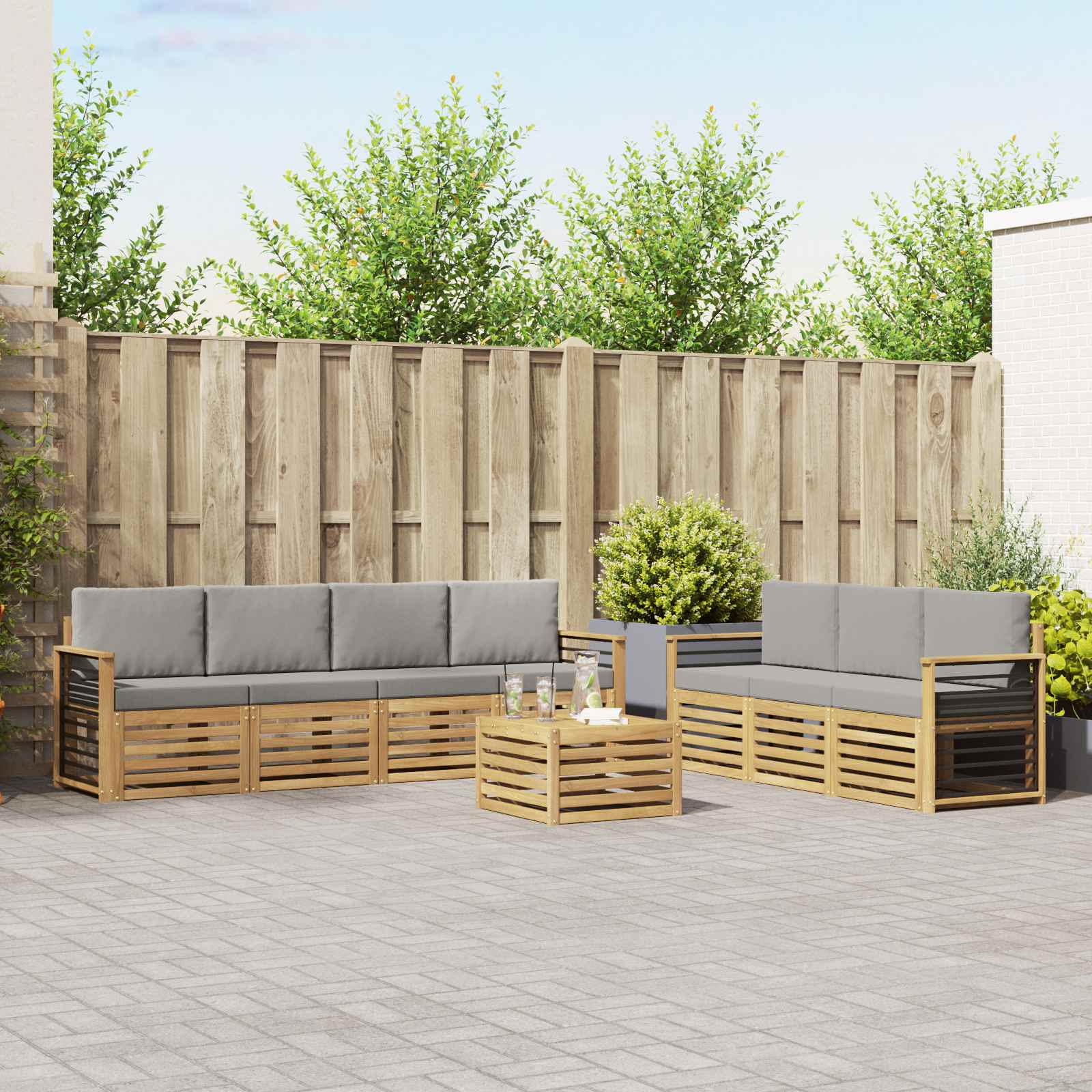 Sofa-Sets Massief Acaciahout