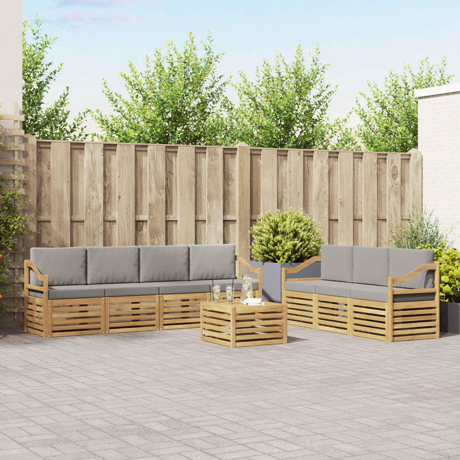 Sofa-Sets Massief Acaciahout