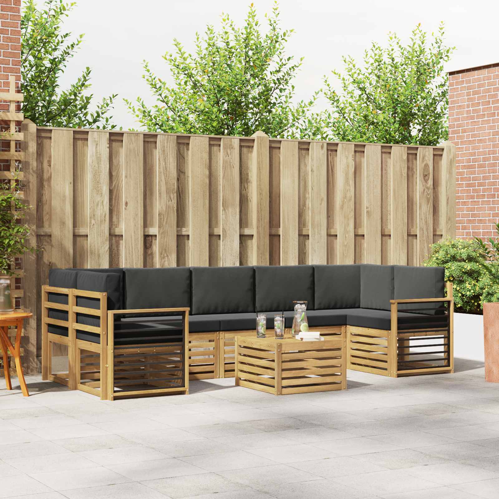 Sofa-Sets Massief Acaciahout