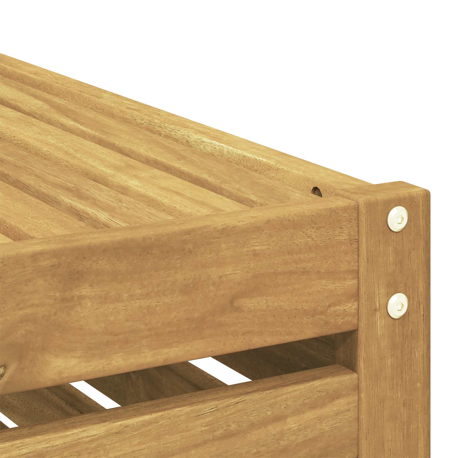 Buiten bankenset 4 pcs Wit 189,5 x 122,5 x 73 cm – afbeelding 6